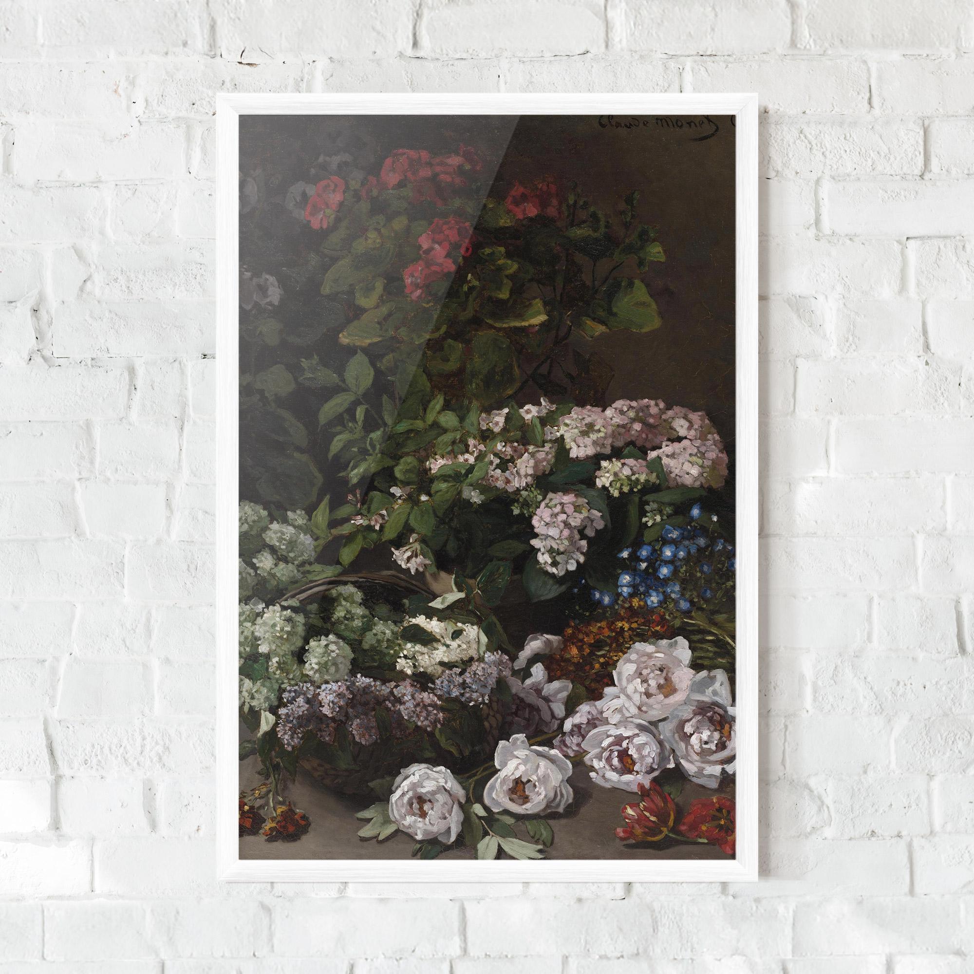 Keretezett Poszter Spring Flowers Monet mockup 0
