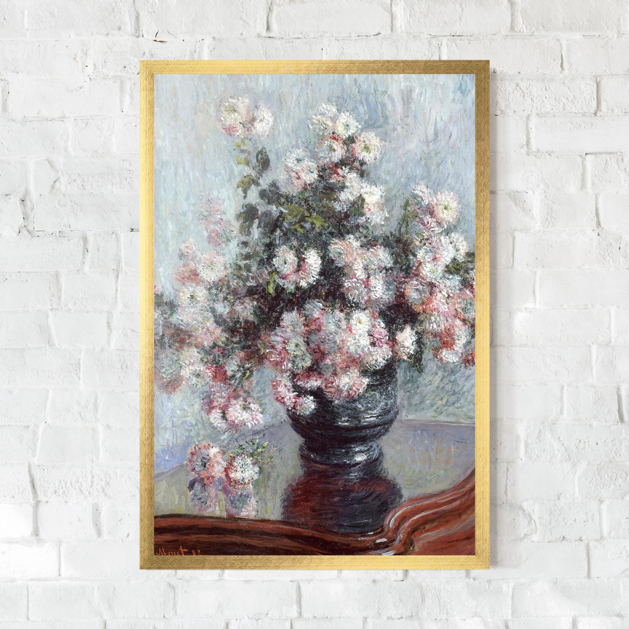 Keretezett Poszter Chrysanthemums mockup 0