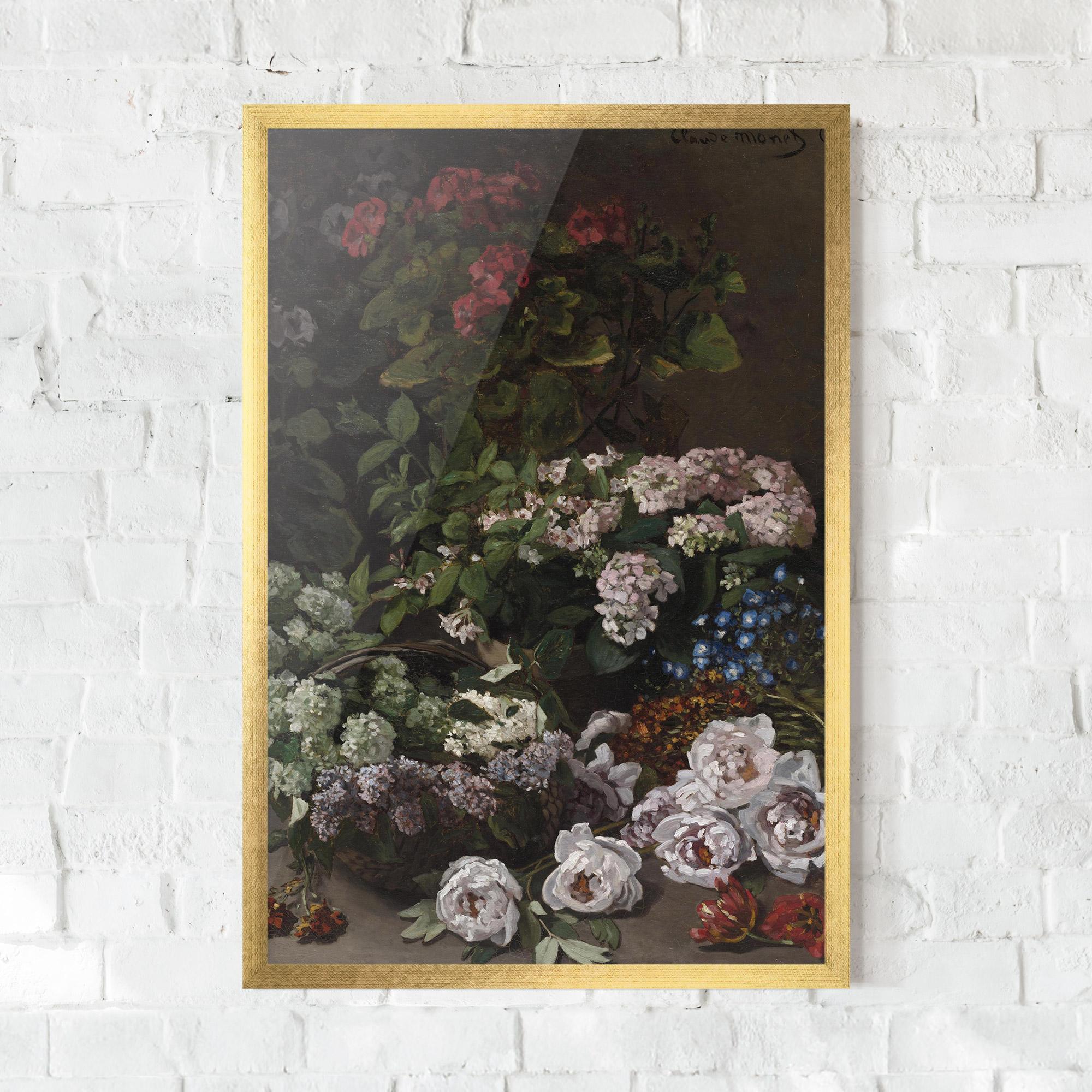 Keretezett Poszter Spring Flowers Monet mockup 0