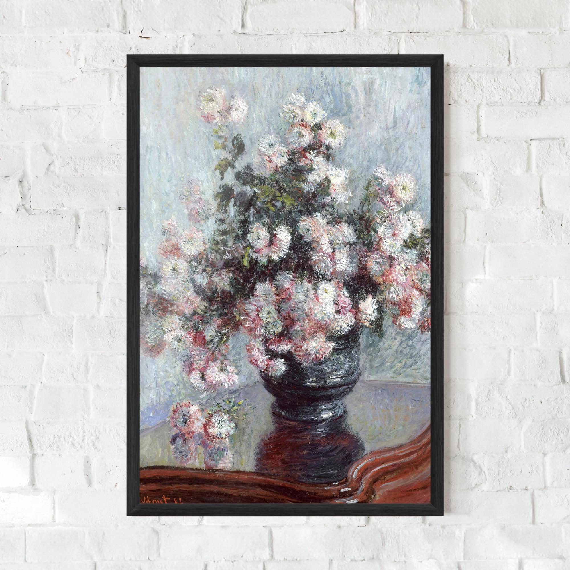 Keretezett Poszter Chrysanthemums mockup 0