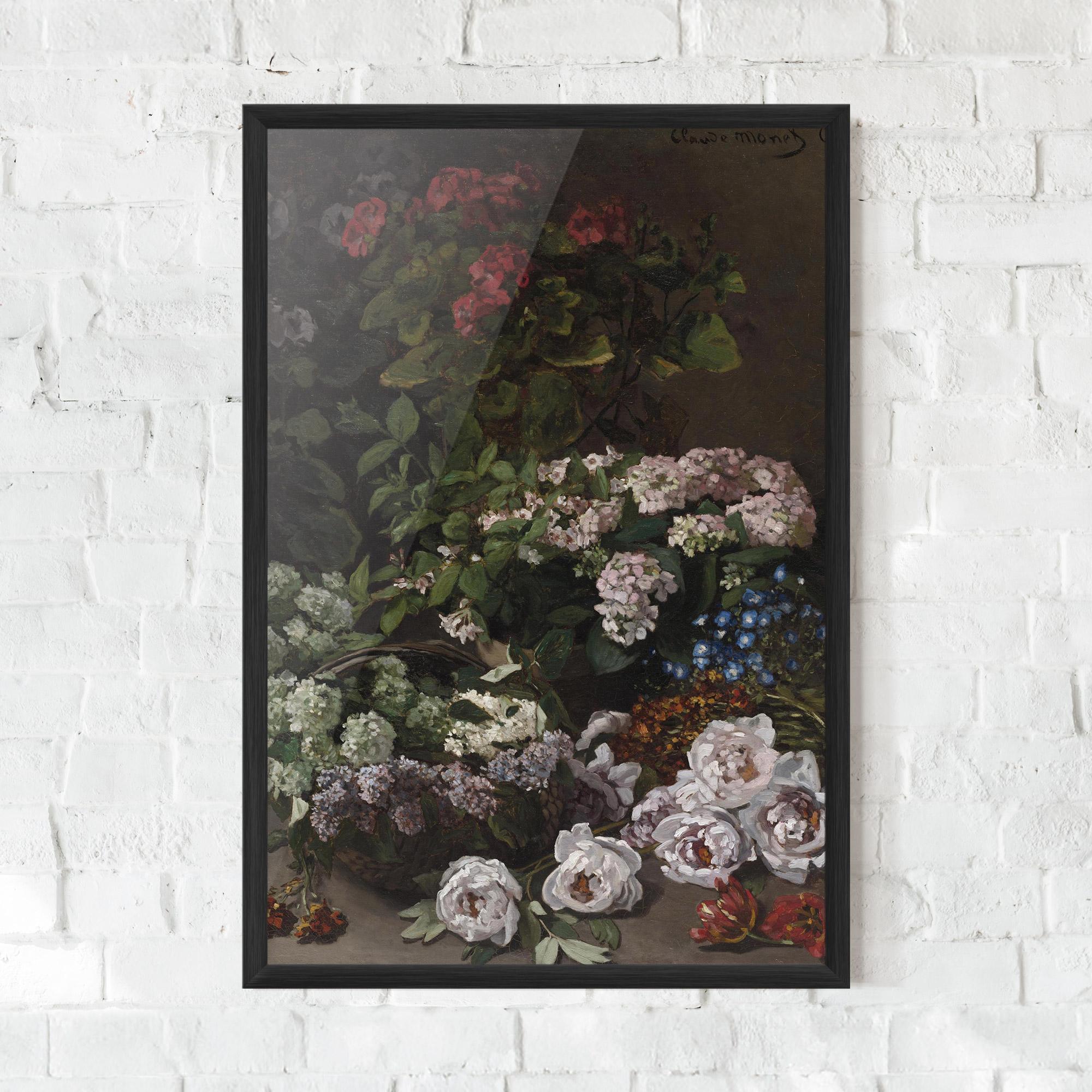 Keretezett Poszter Spring Flowers Monet mockup 0