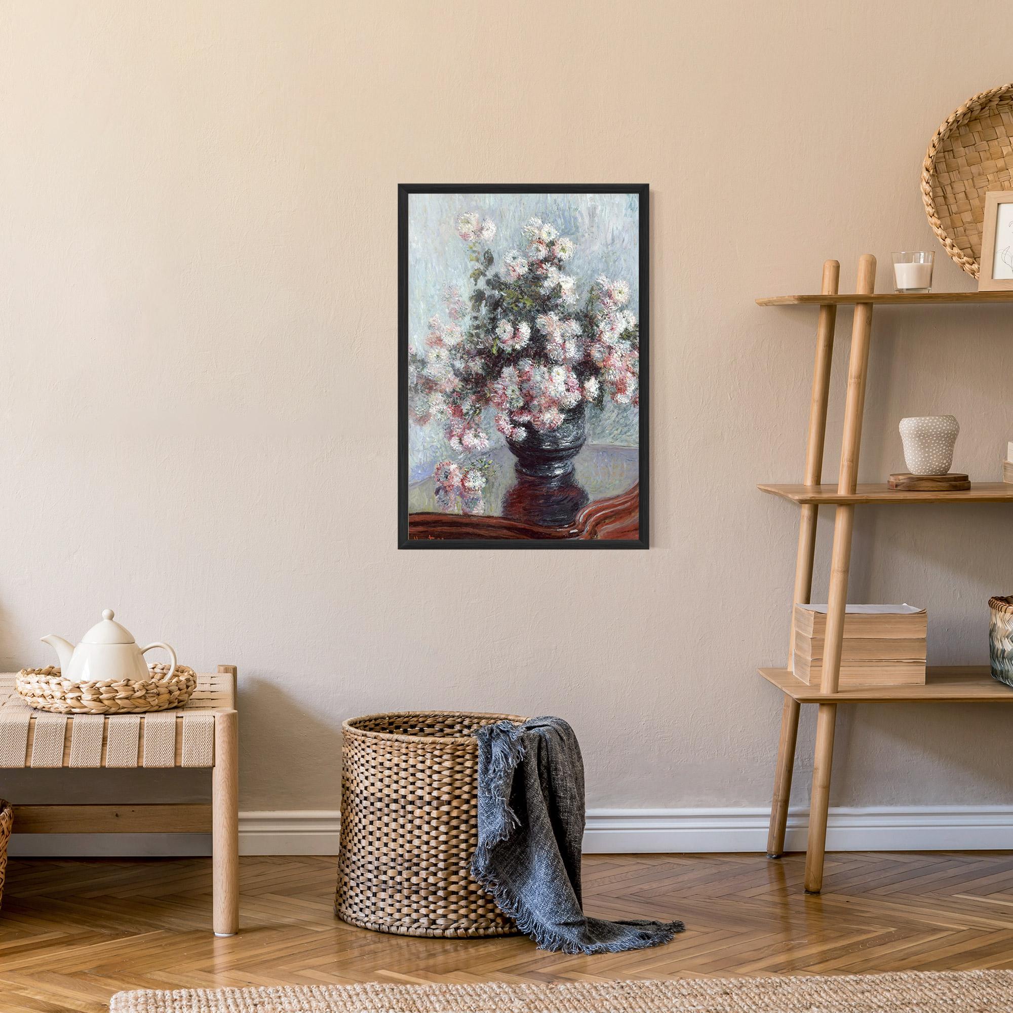 Keretezett Poszter Chrysanthemums mockup 9