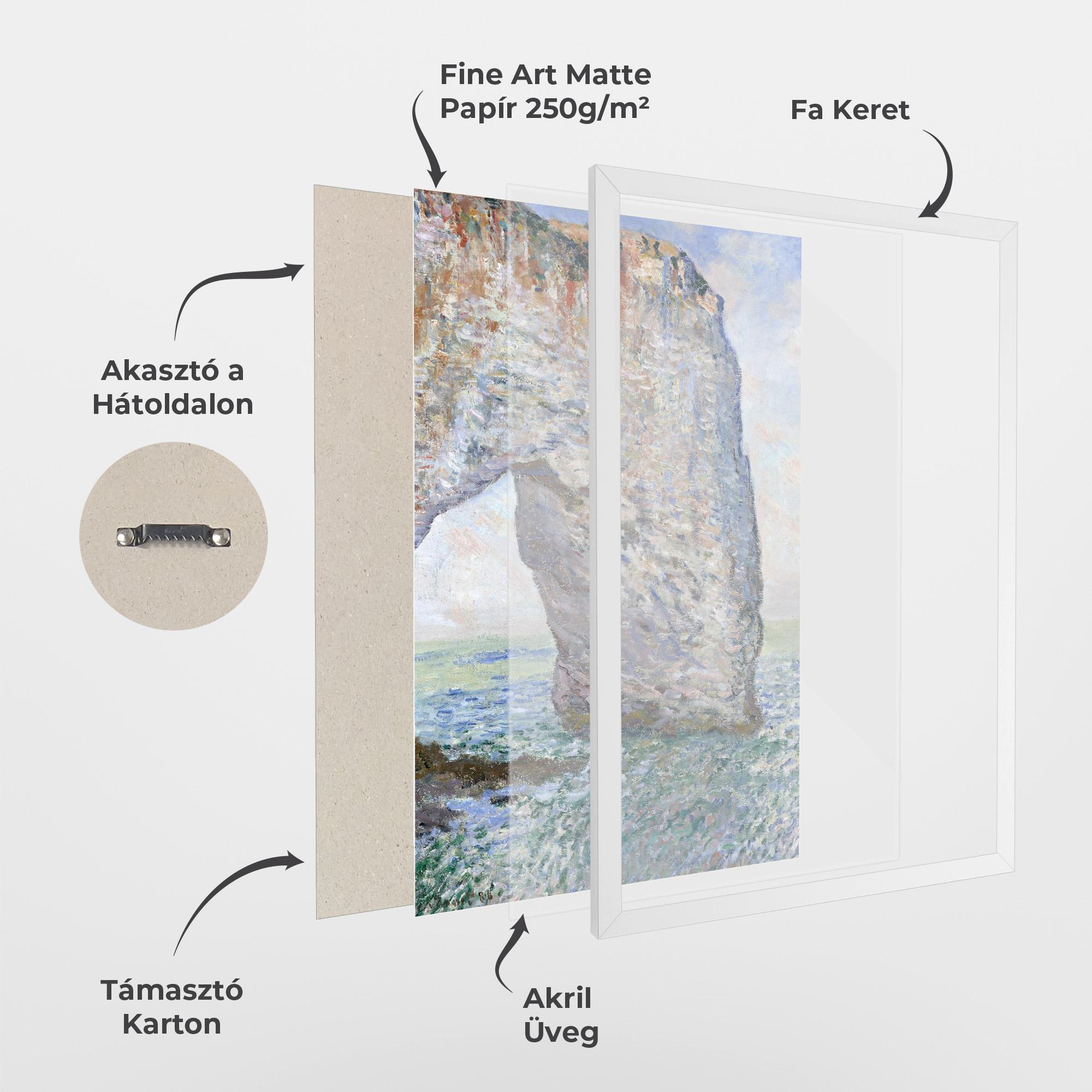 Keretezett Poszter Manneporte Near Etretat mockup 1