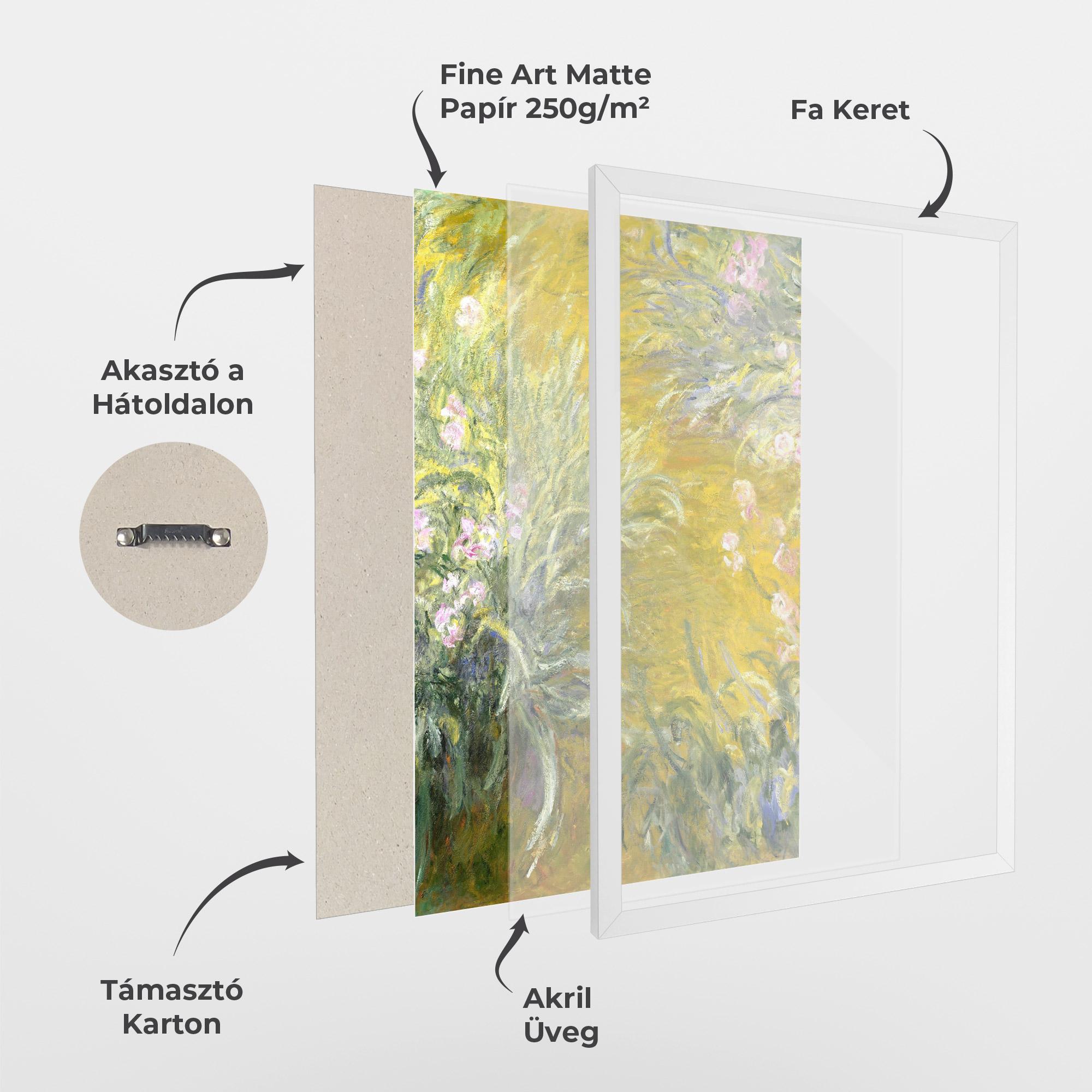 Keretezett Poszter Path Through The Irises mockup 1