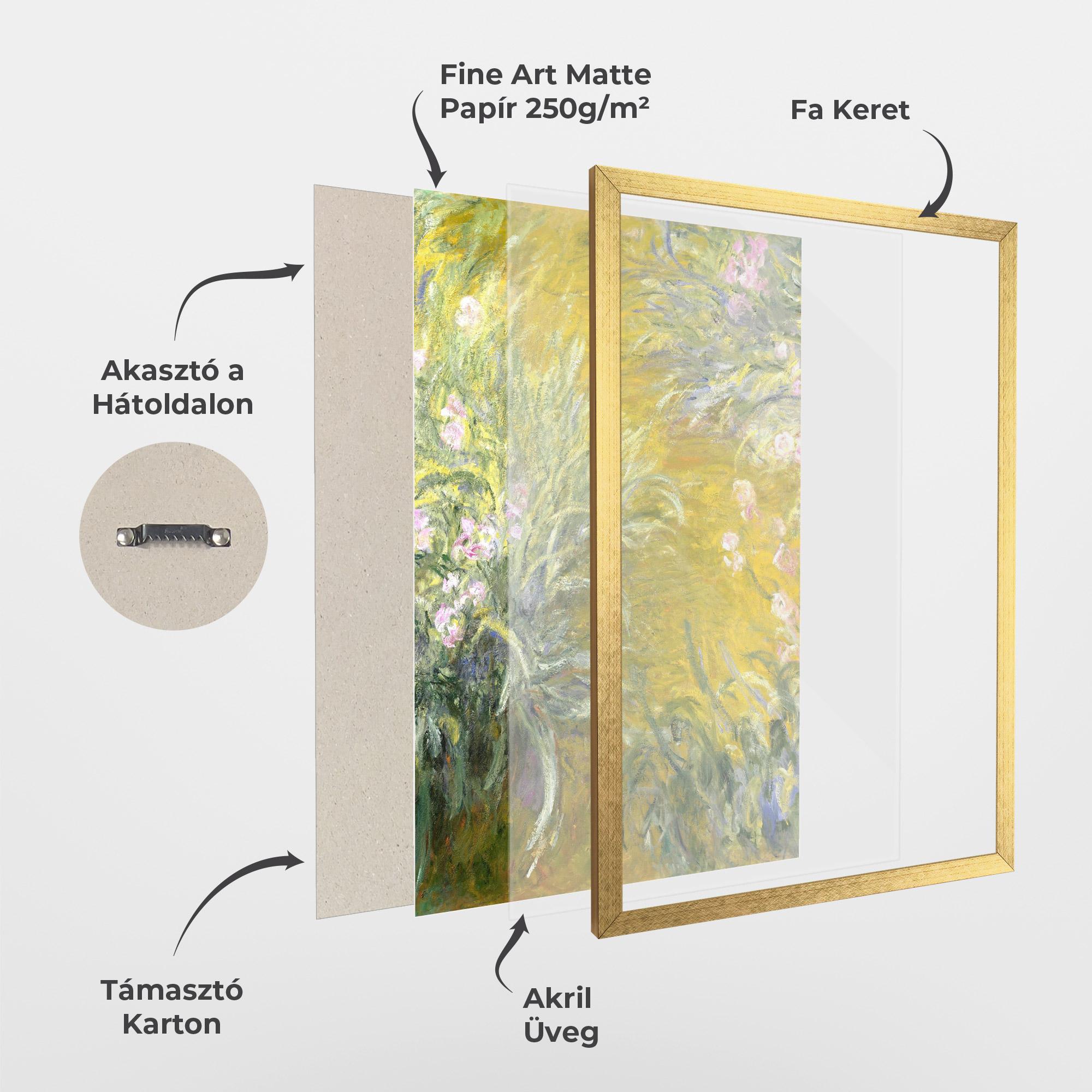 Keretezett Poszter Path Through The Irises mockup 1