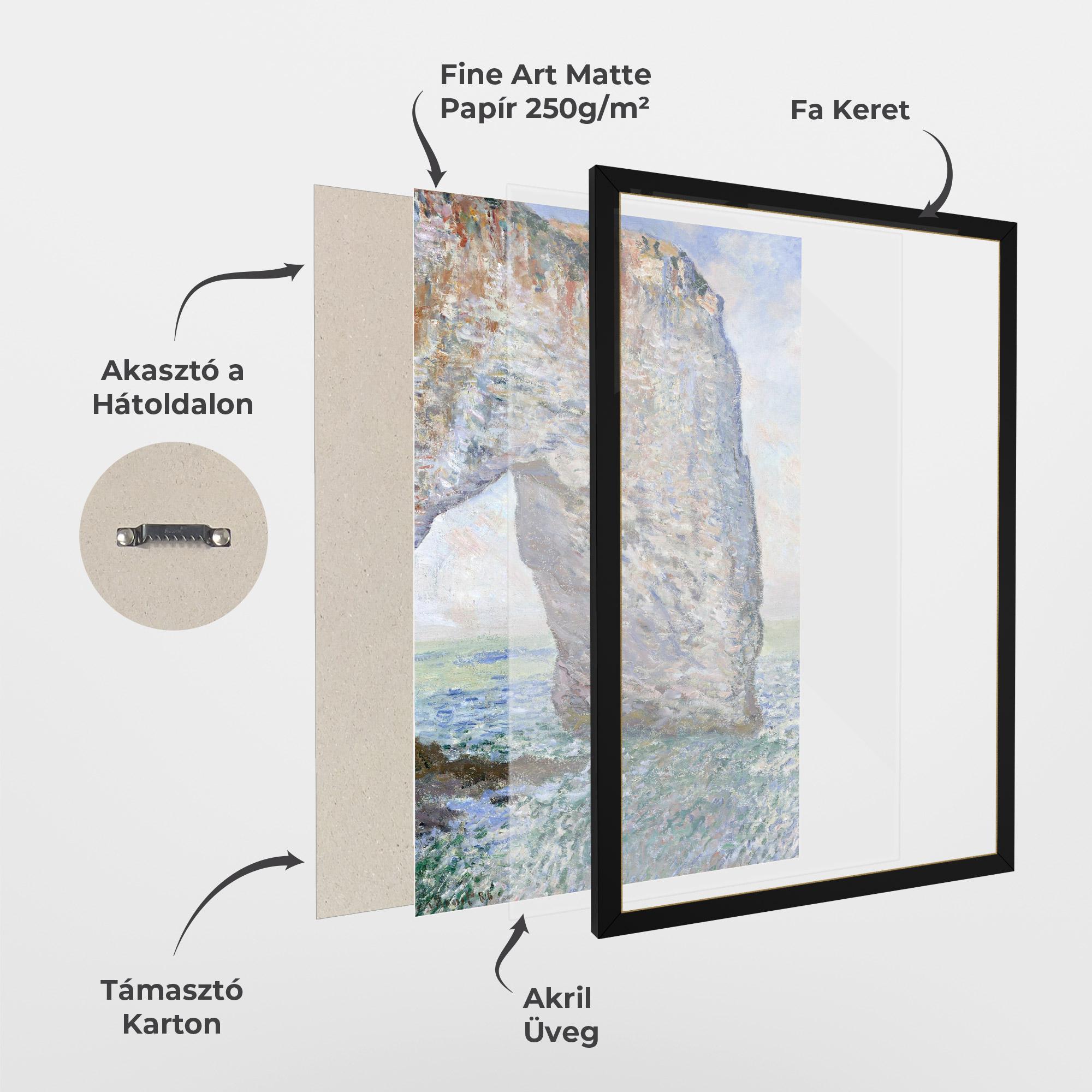 Keretezett Poszter Manneporte Near Etretat mockup 1