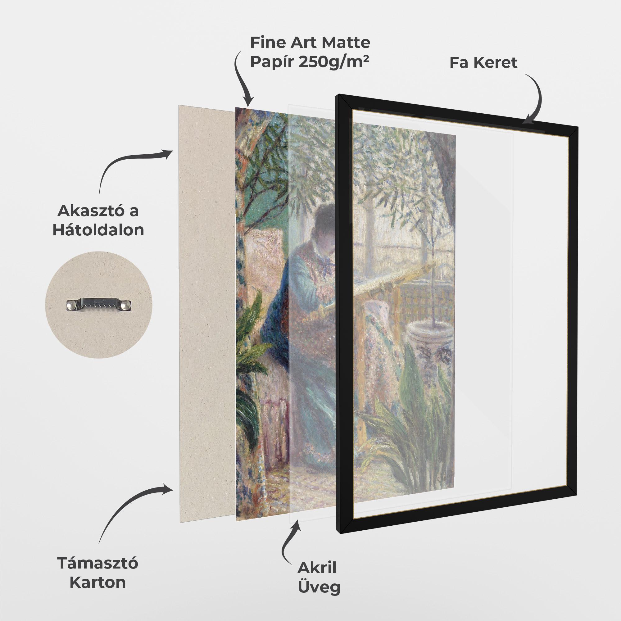 Keretezett Poszter Monet Embroidering mockup 1