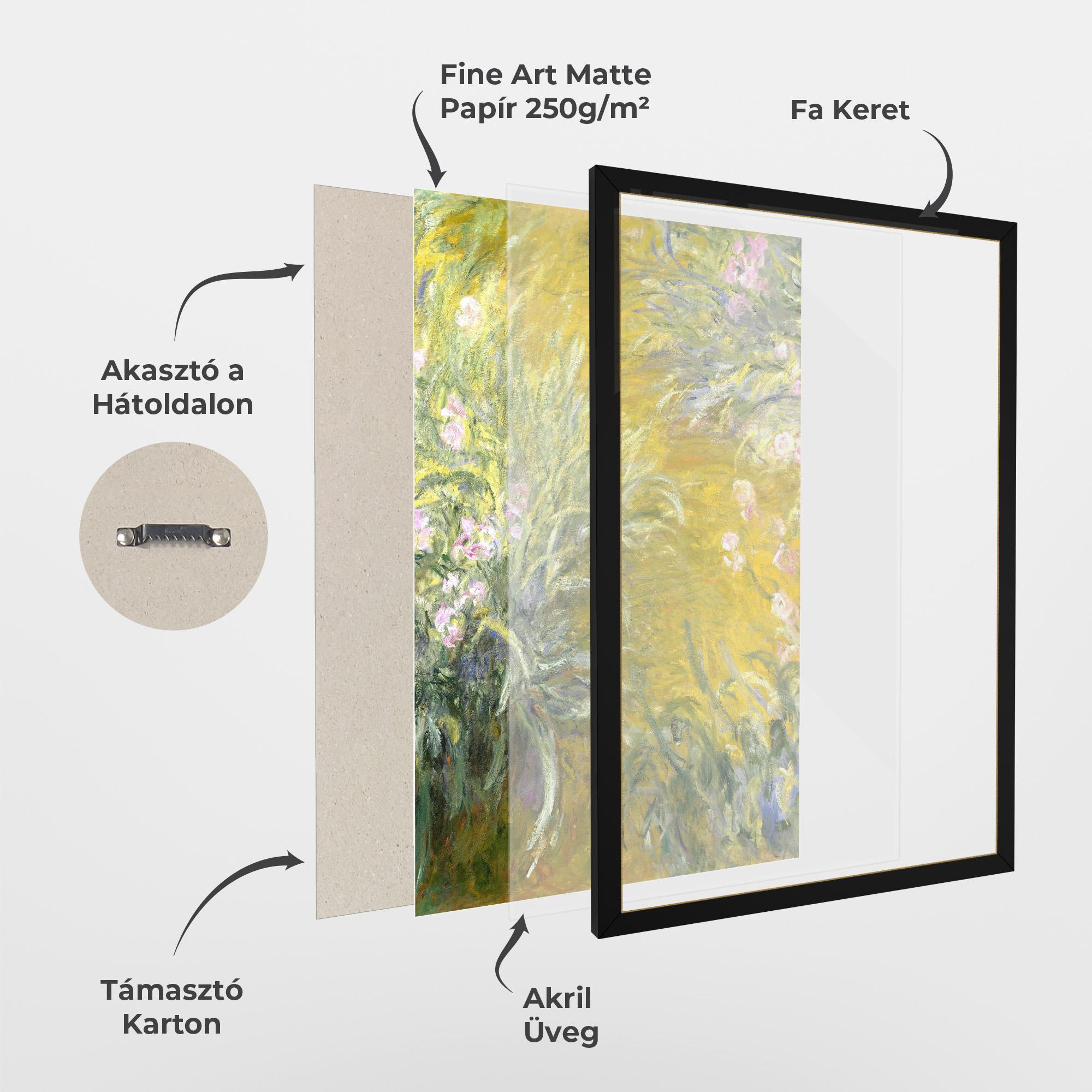 Keretezett Poszter Path Through The Irises mockup 1