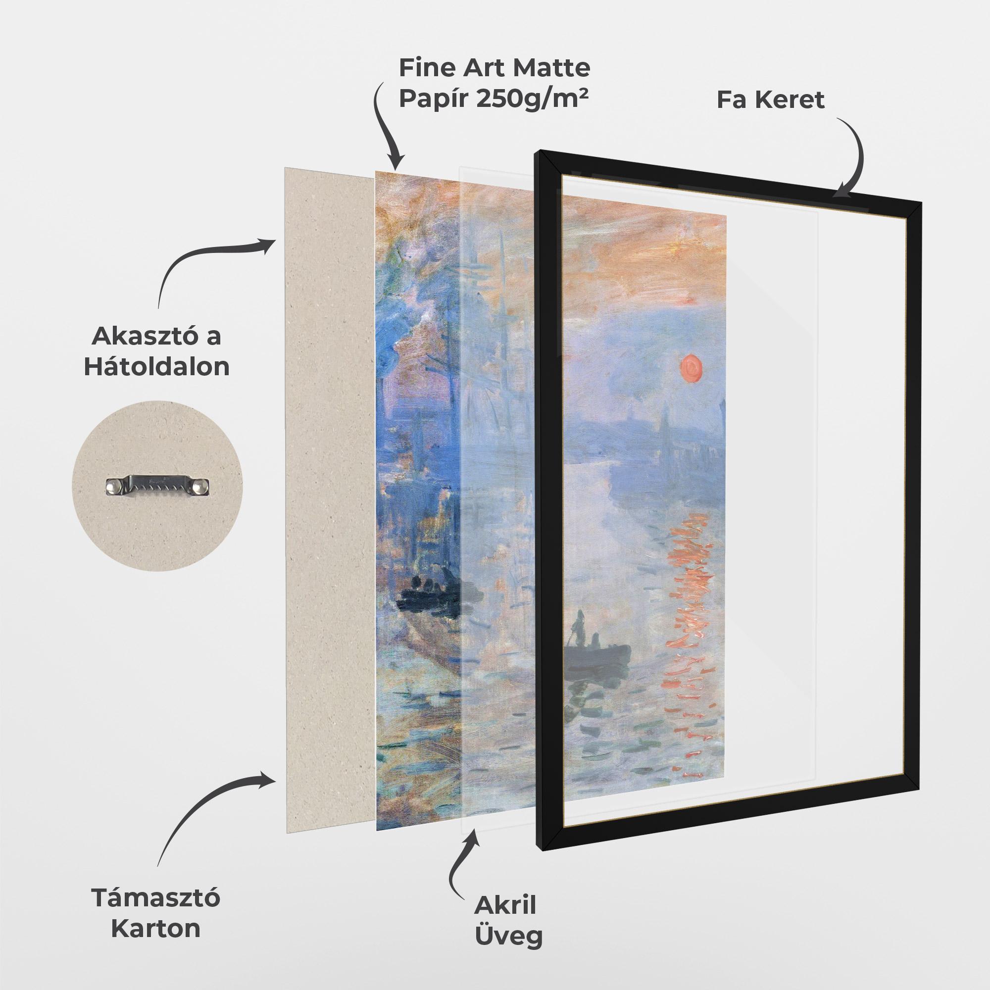 Keretezett Poszter Sunrise Painting mockup 1