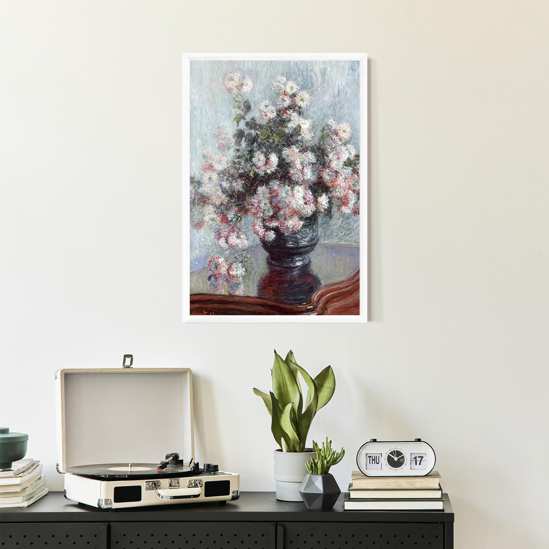 Keretezett Poszter Chrysanthemums mockup 2