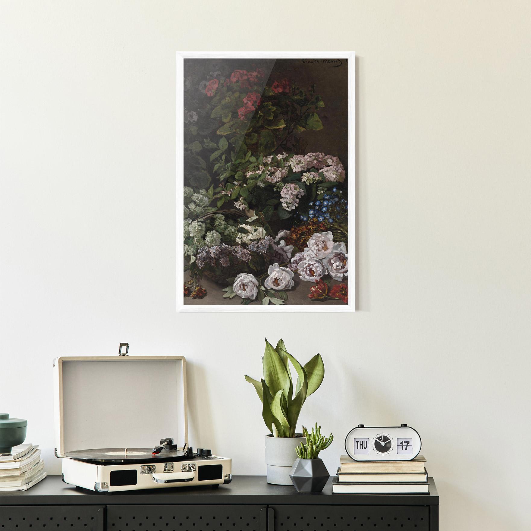 Keretezett Poszter Spring Flowers Monet mockup 2