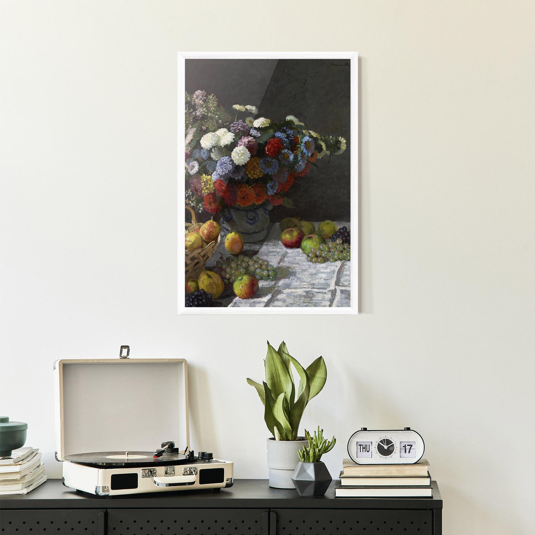 Keretezett Poszter Still Life With Flowers mockup 2