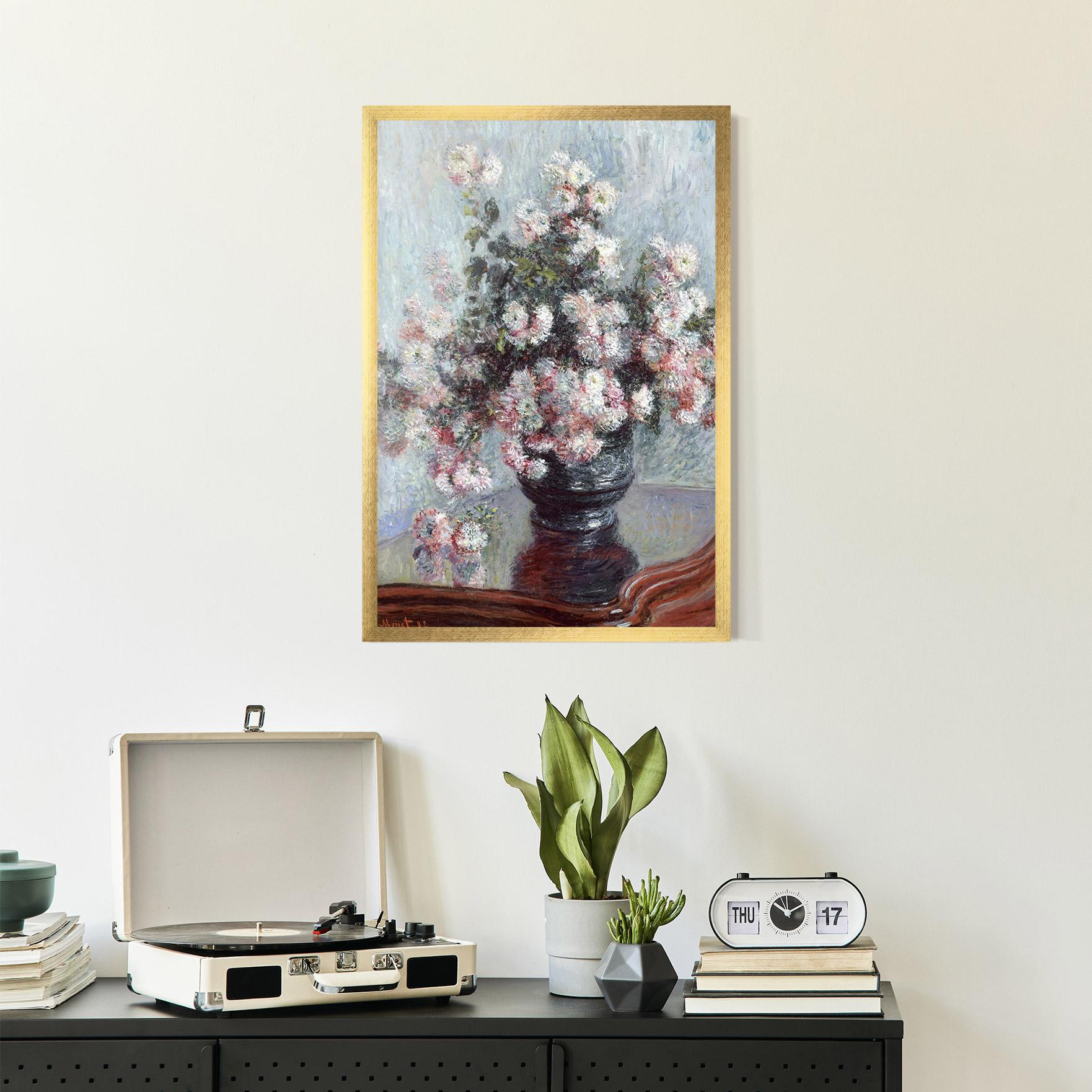 Keretezett Poszter Chrysanthemums mockup 2