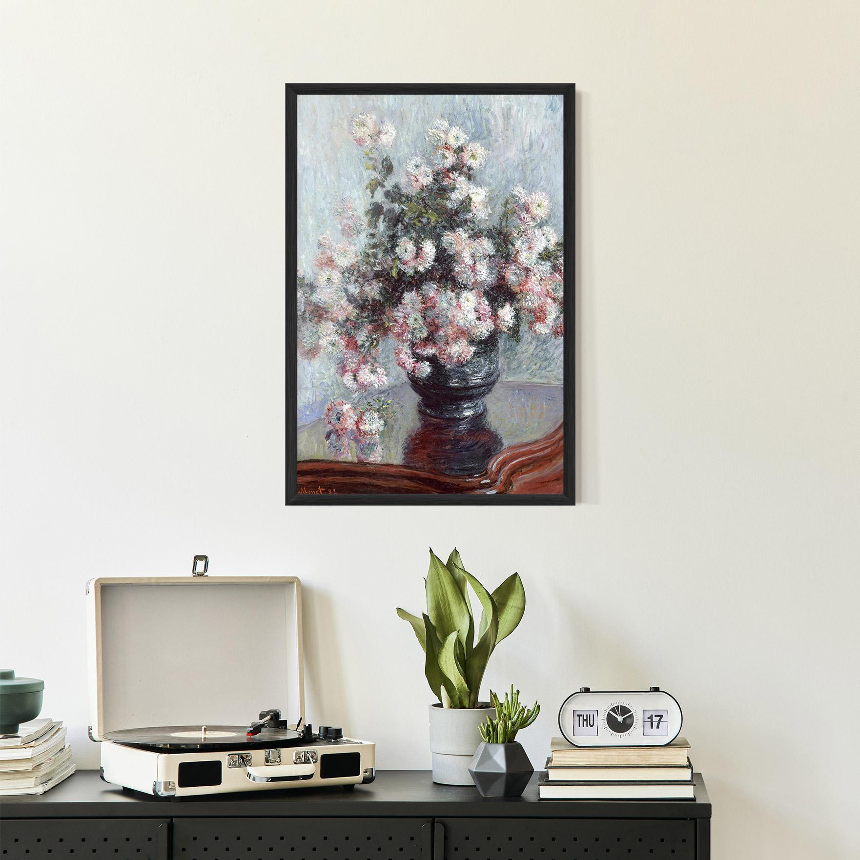 Keretezett Poszter Chrysanthemums mockup 2