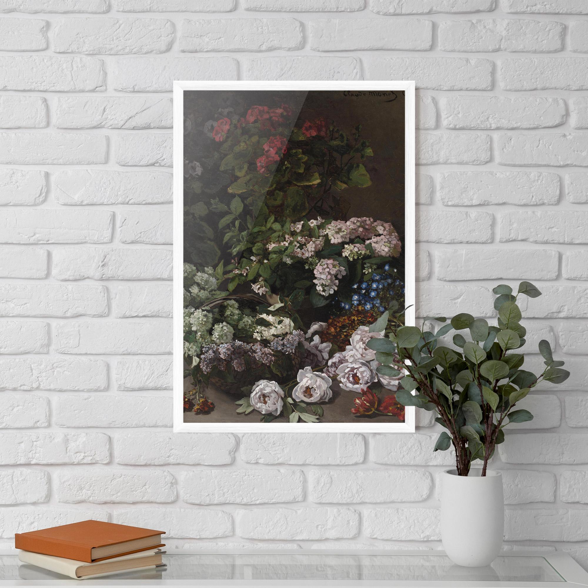 Keretezett Poszter Spring Flowers Monet mockup 5