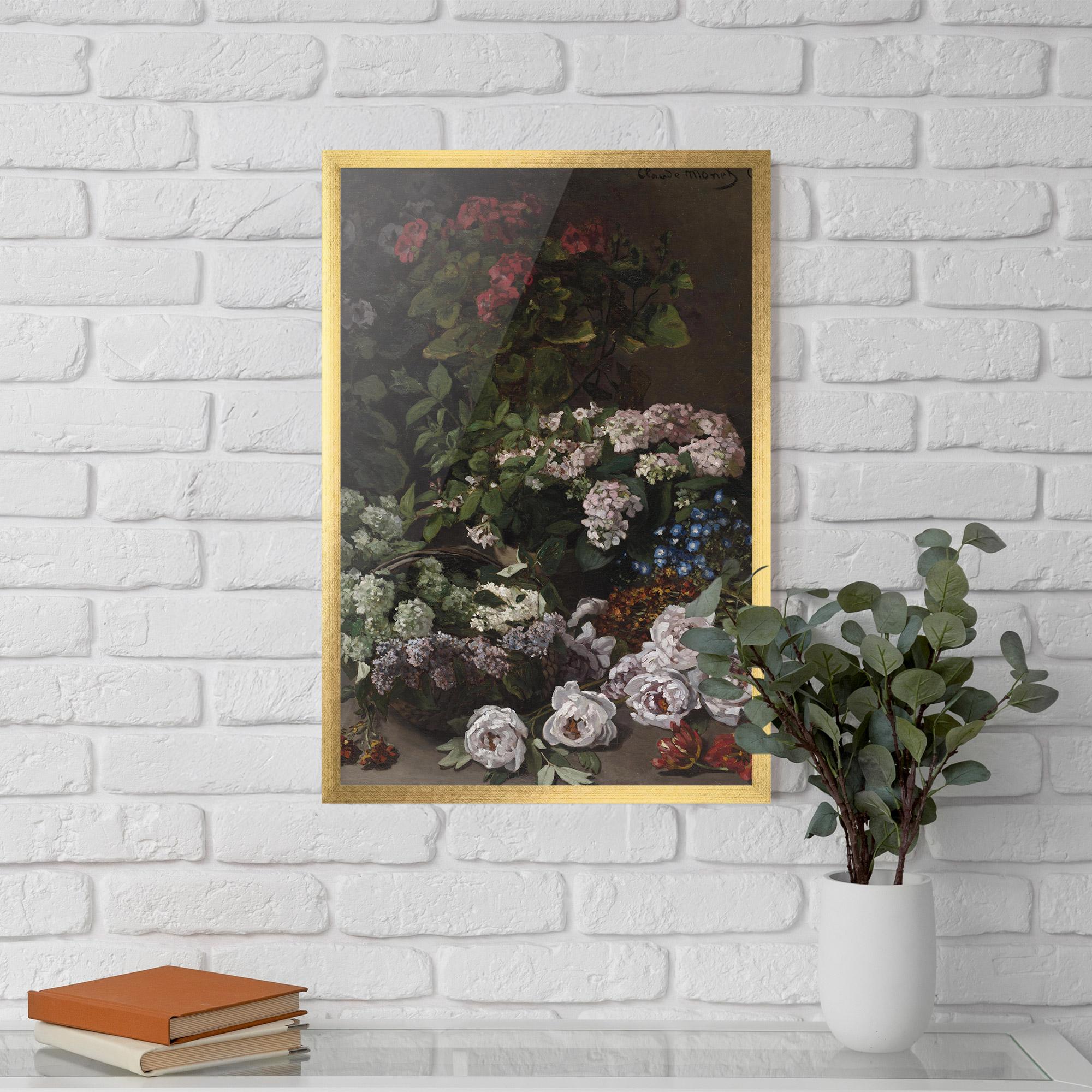 Keretezett Poszter Spring Flowers Monet mockup 5