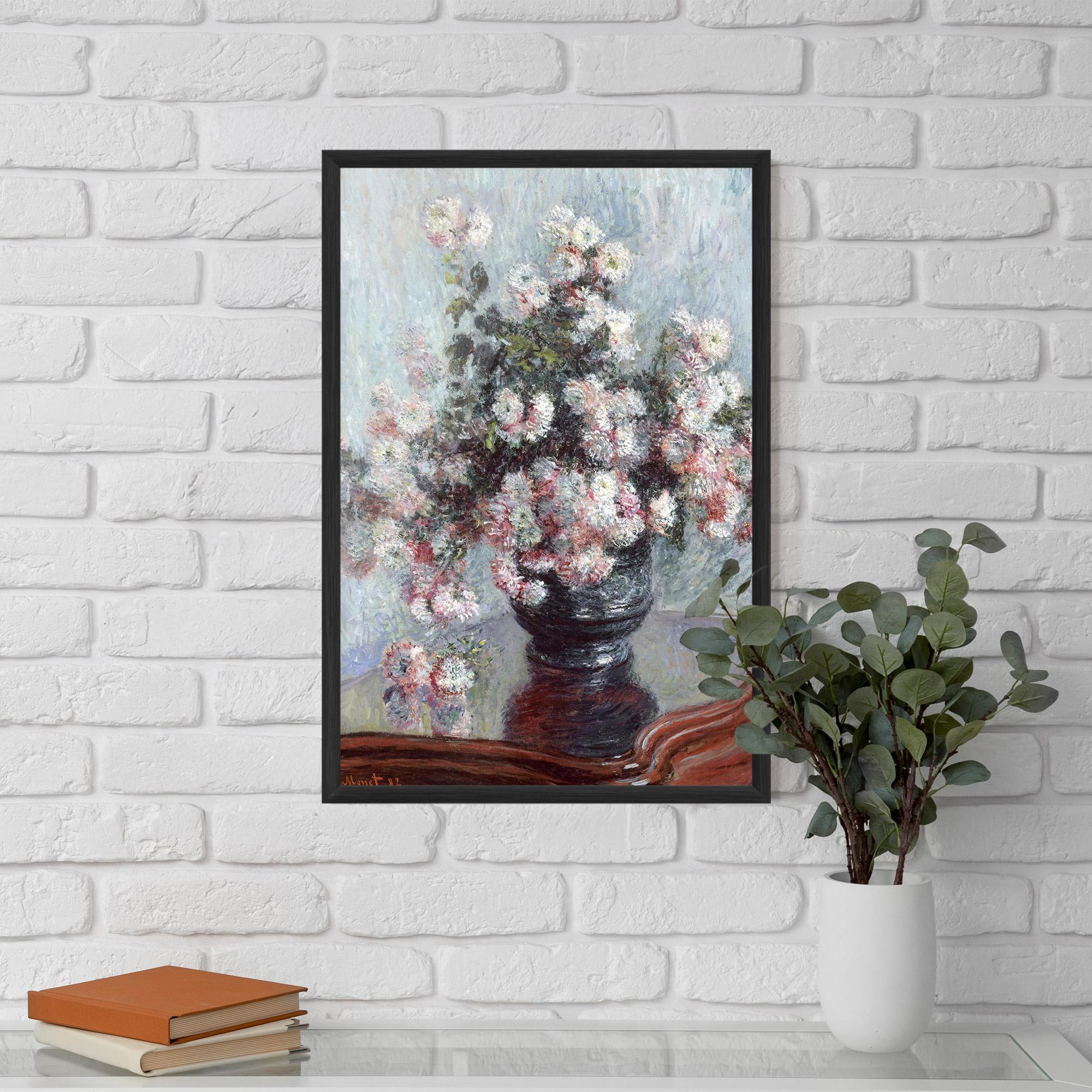 Keretezett Poszter Chrysanthemums mockup 5