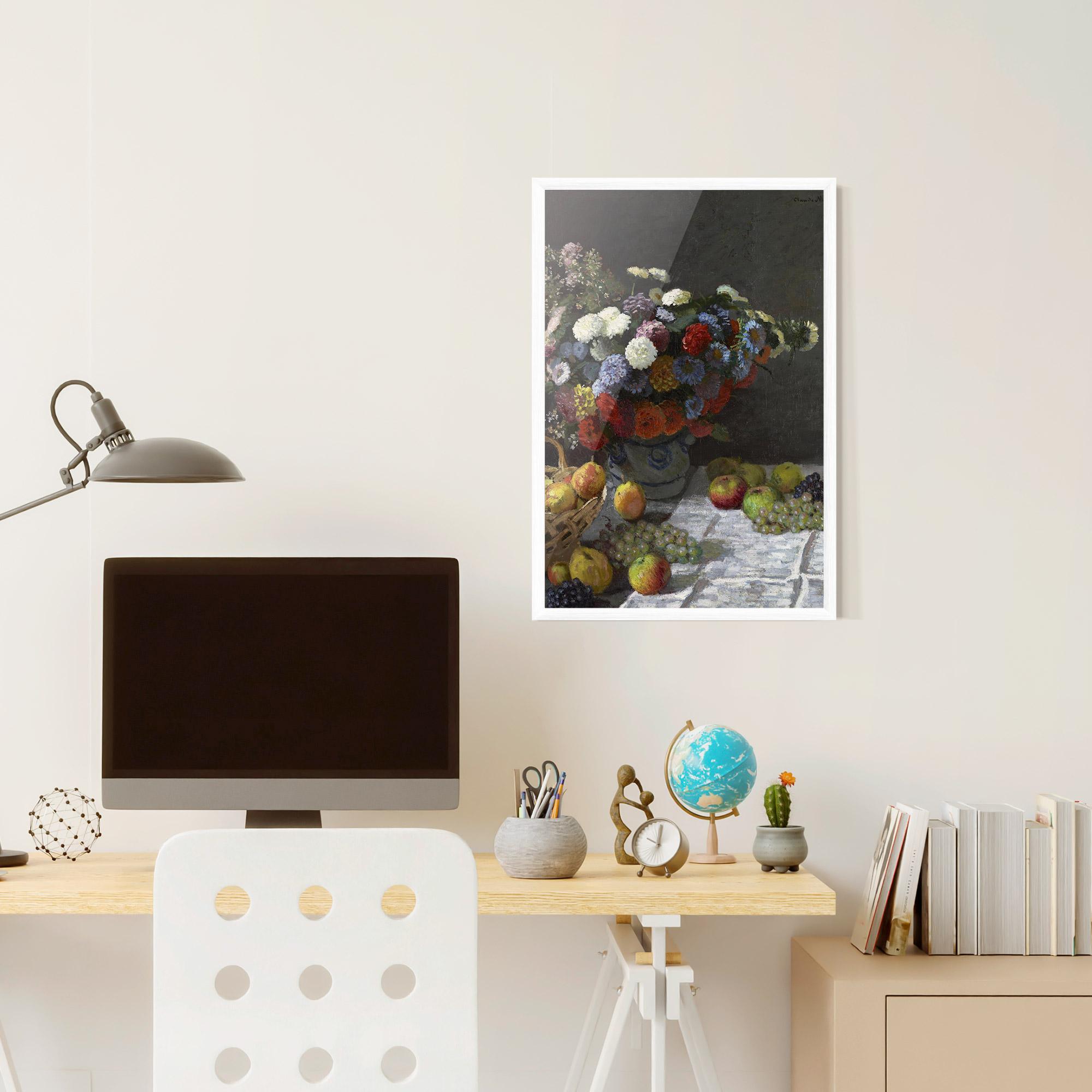 Keretezett Poszter Still Life With Flowers mockup 6