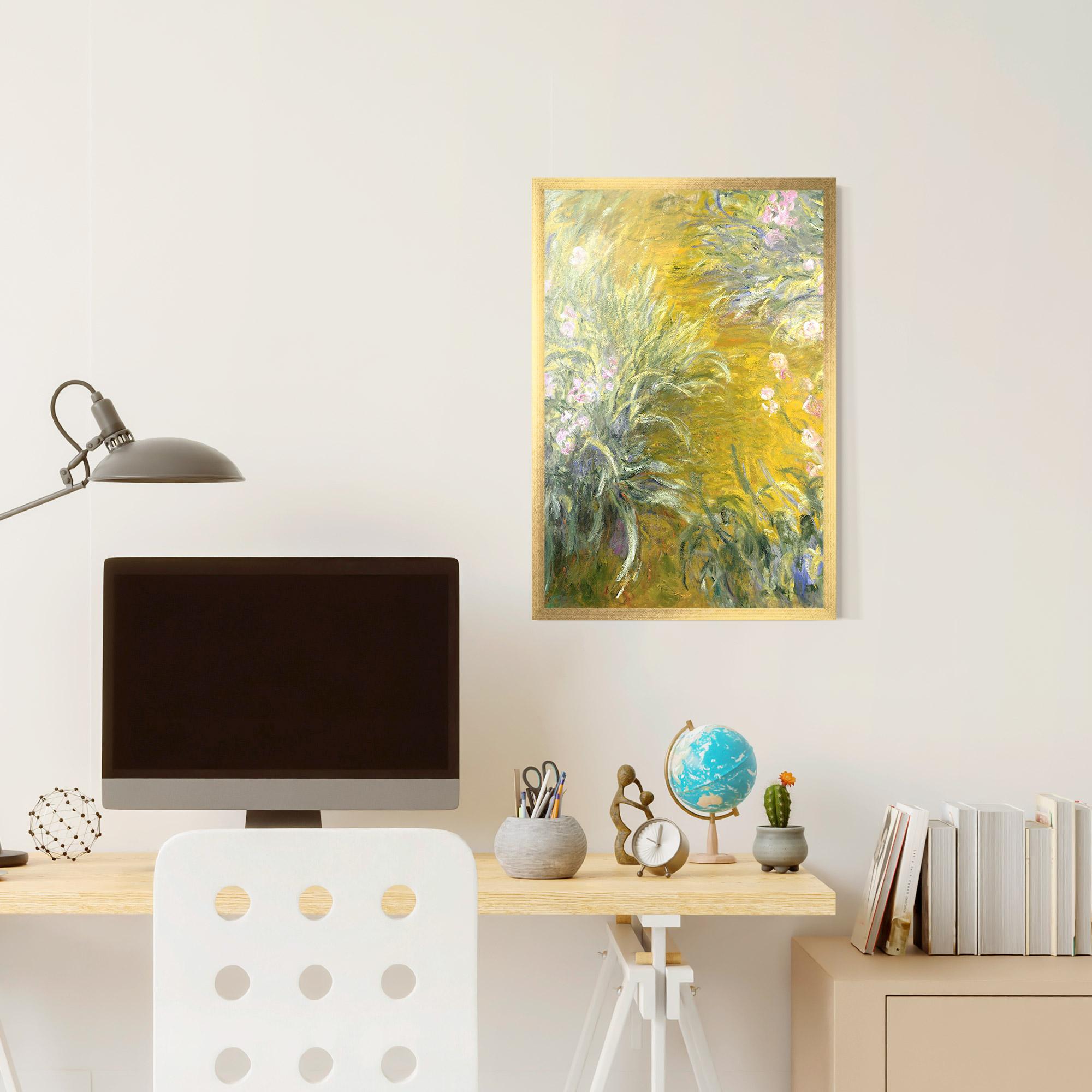 Keretezett Poszter Path Through The Irises mockup 6