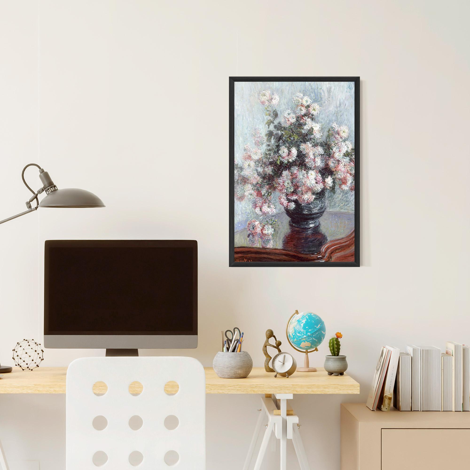 Keretezett Poszter Chrysanthemums mockup 6