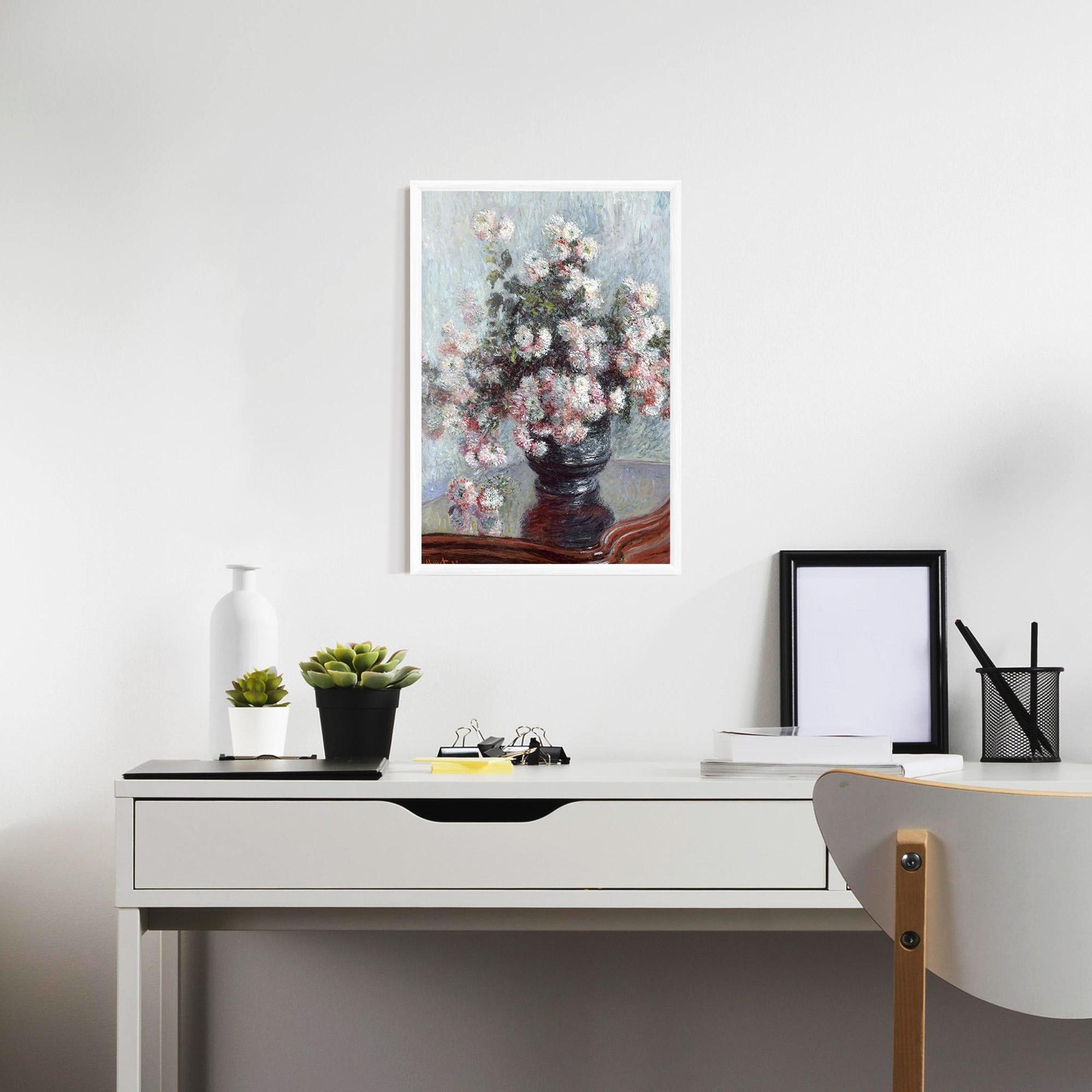 Keretezett Poszter Chrysanthemums mockup 7