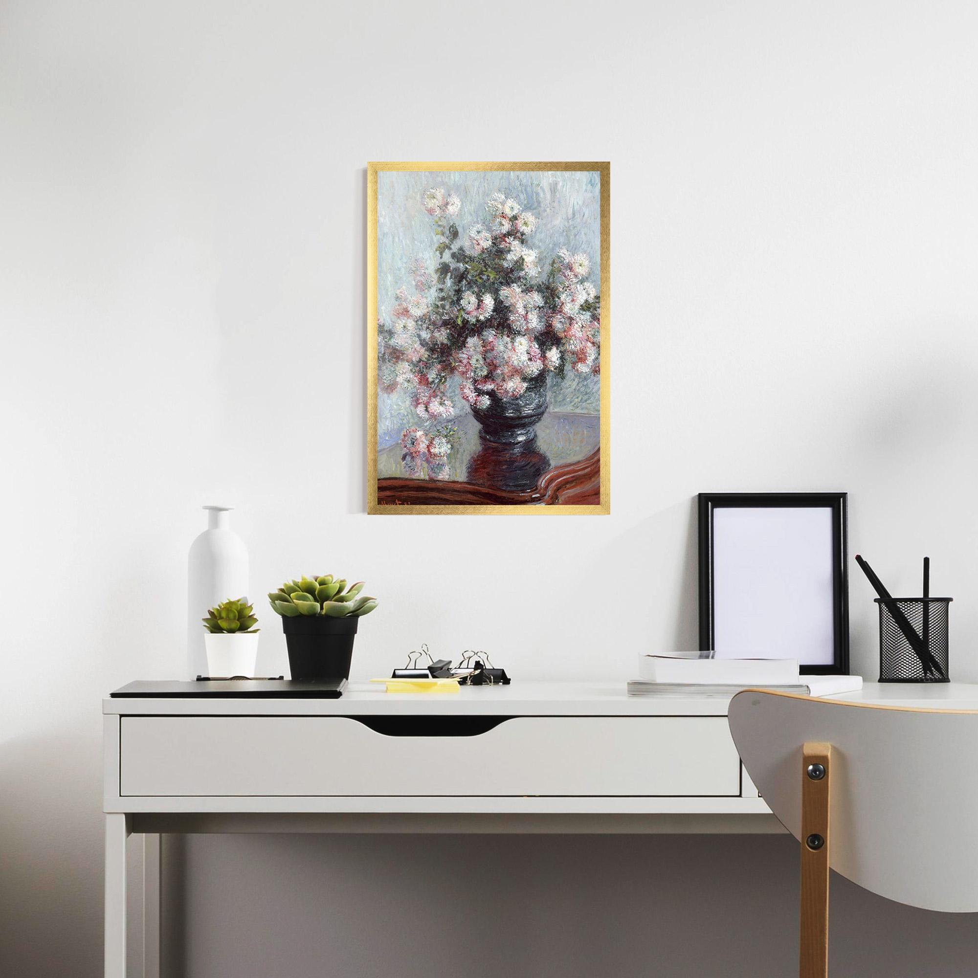 Keretezett Poszter Chrysanthemums mockup 7