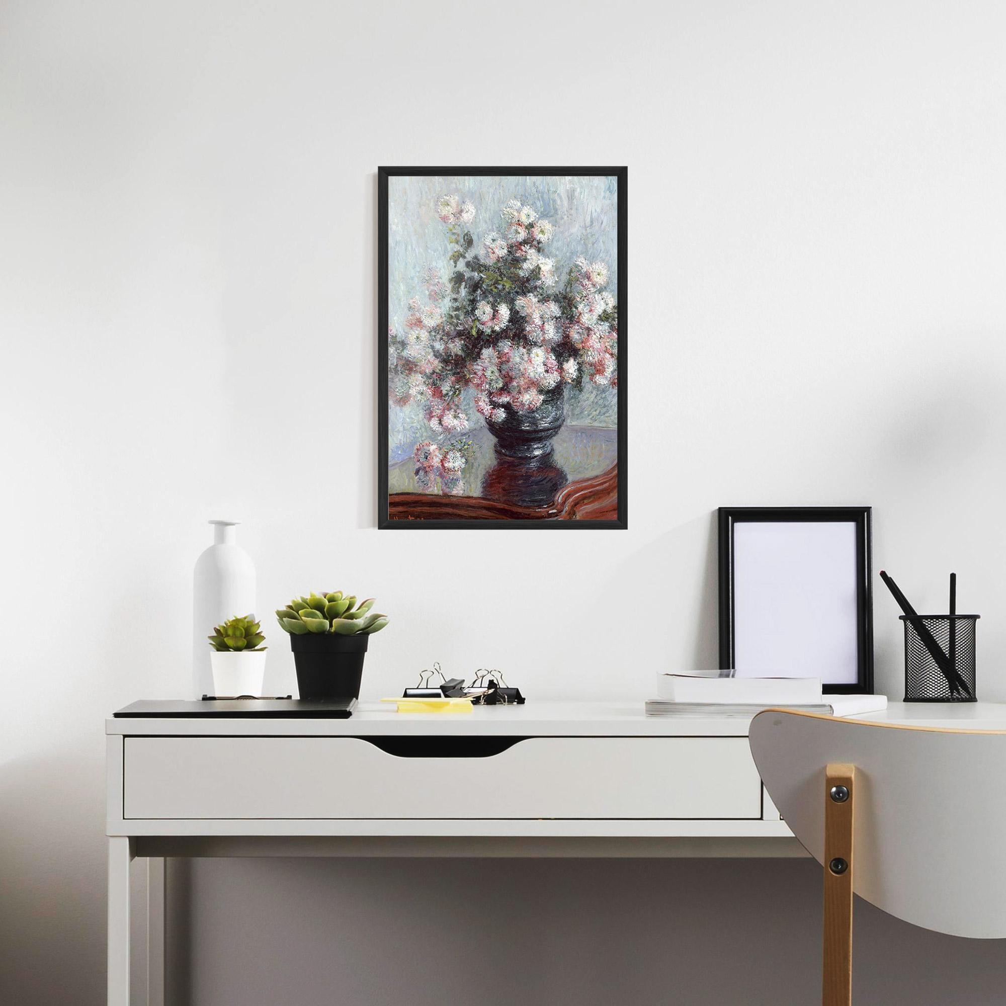 Keretezett Poszter Chrysanthemums mockup 7