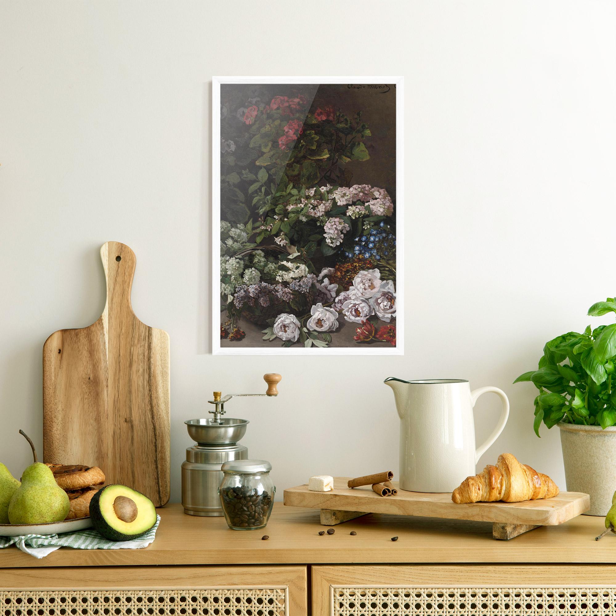 Keretezett Poszter Spring Flowers Monet mockup 8