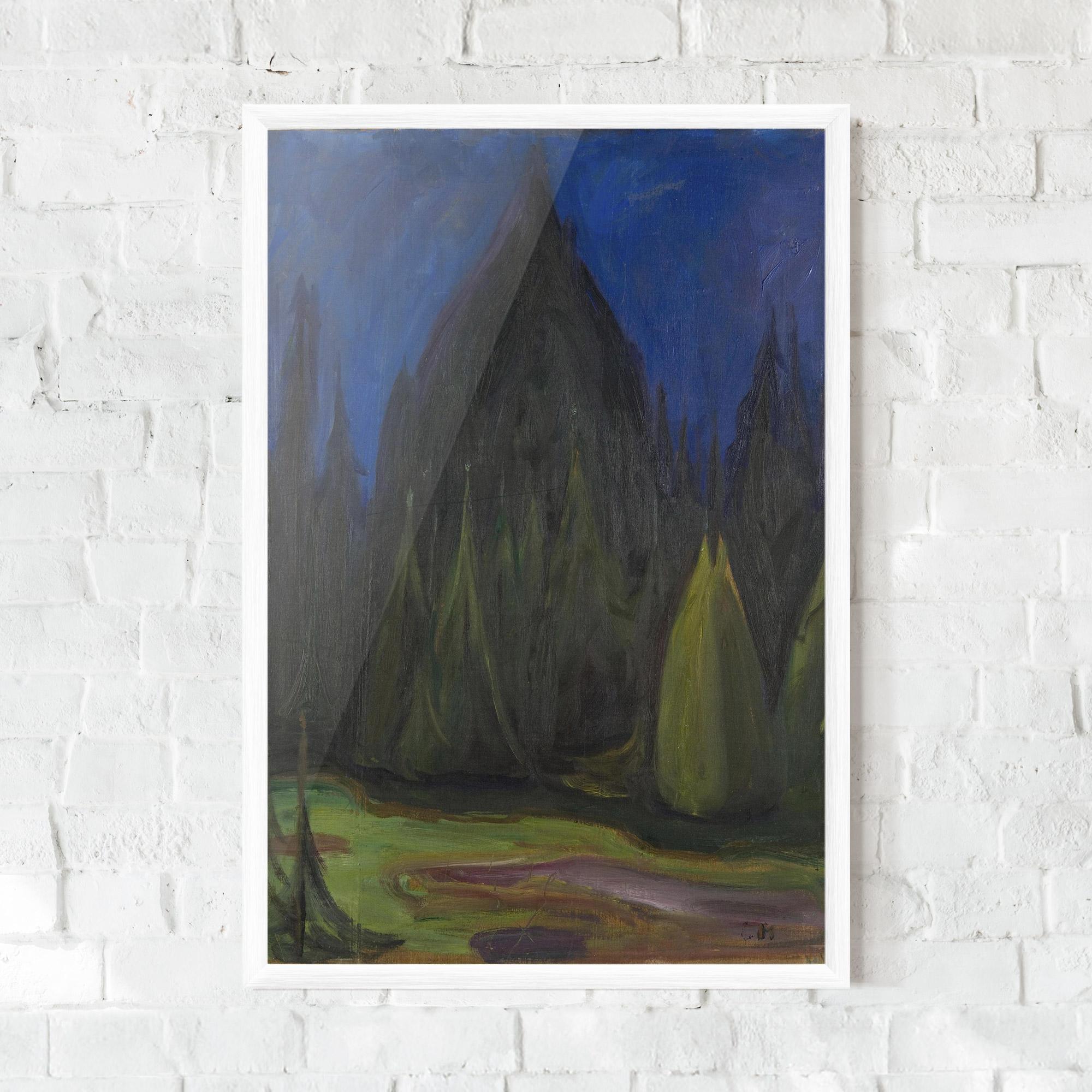 Keretezett Poszter Dark Spruce Forest mockup 0