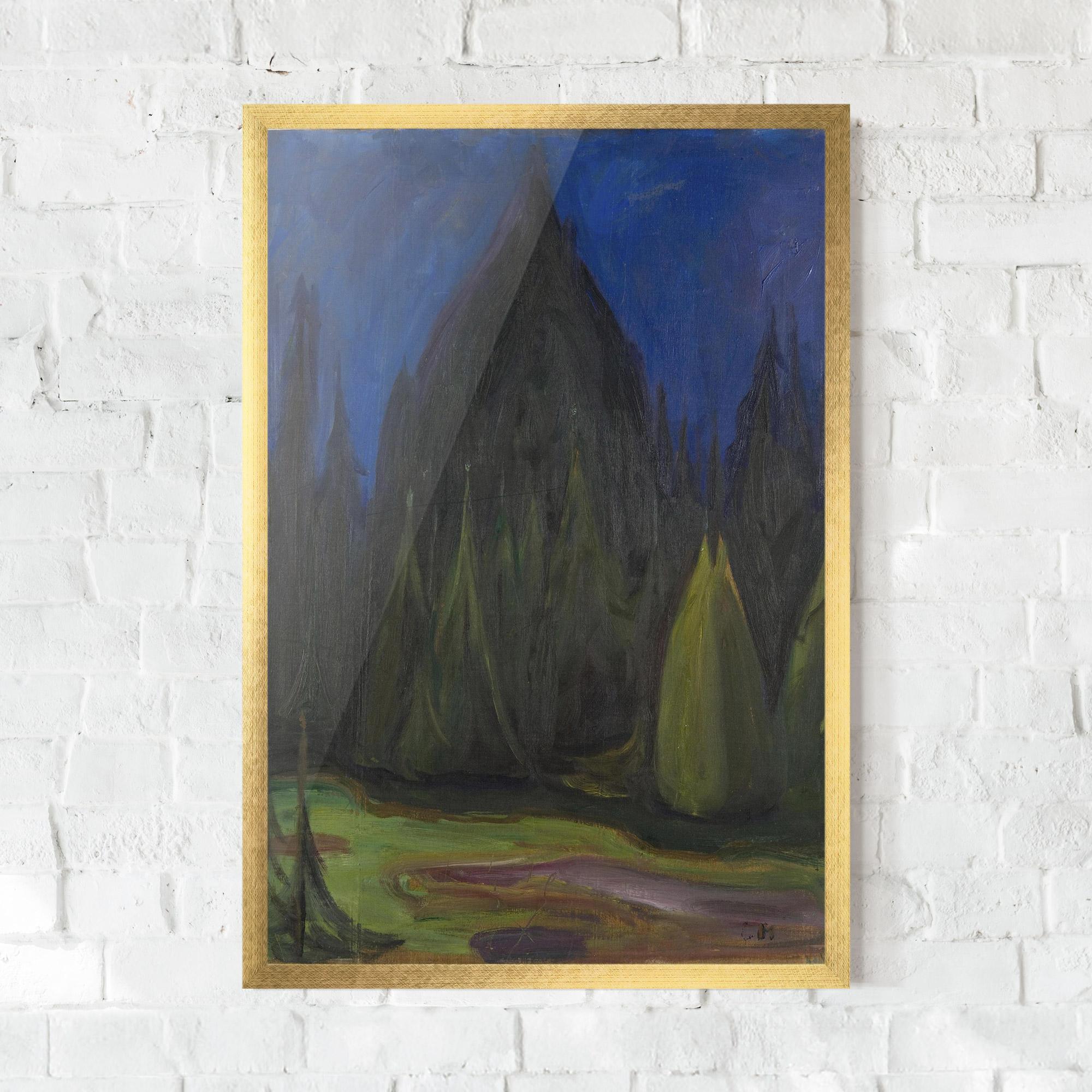 Keretezett Poszter Dark Spruce Forest mockup 0