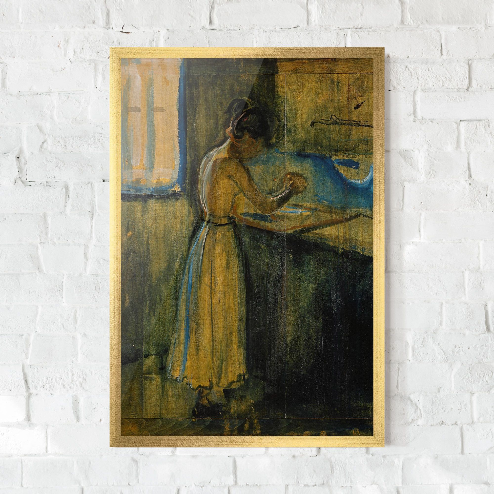 Woman Washing Herself mockup 0