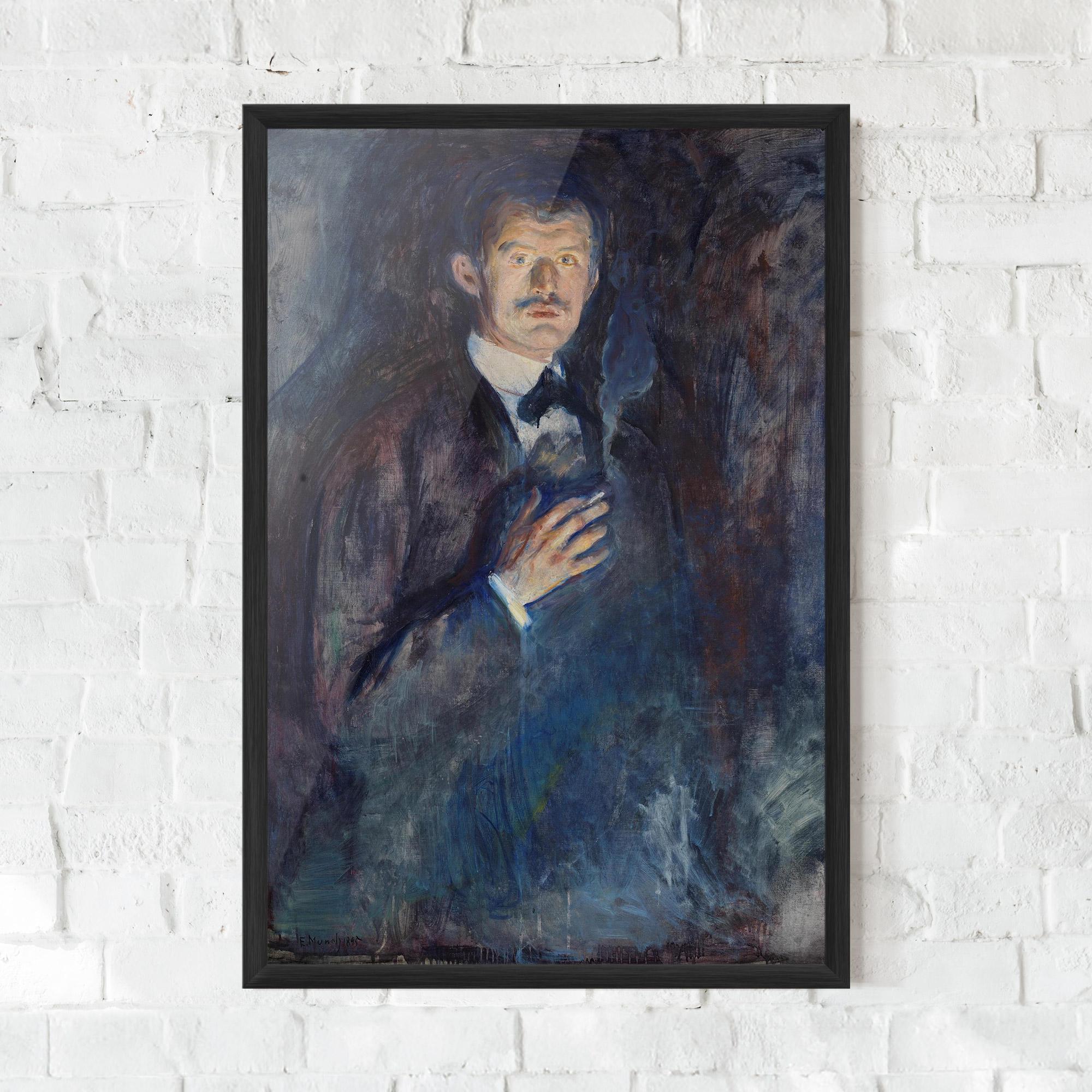 Keretezett Poszter Self Burning Cigarette mockup 0