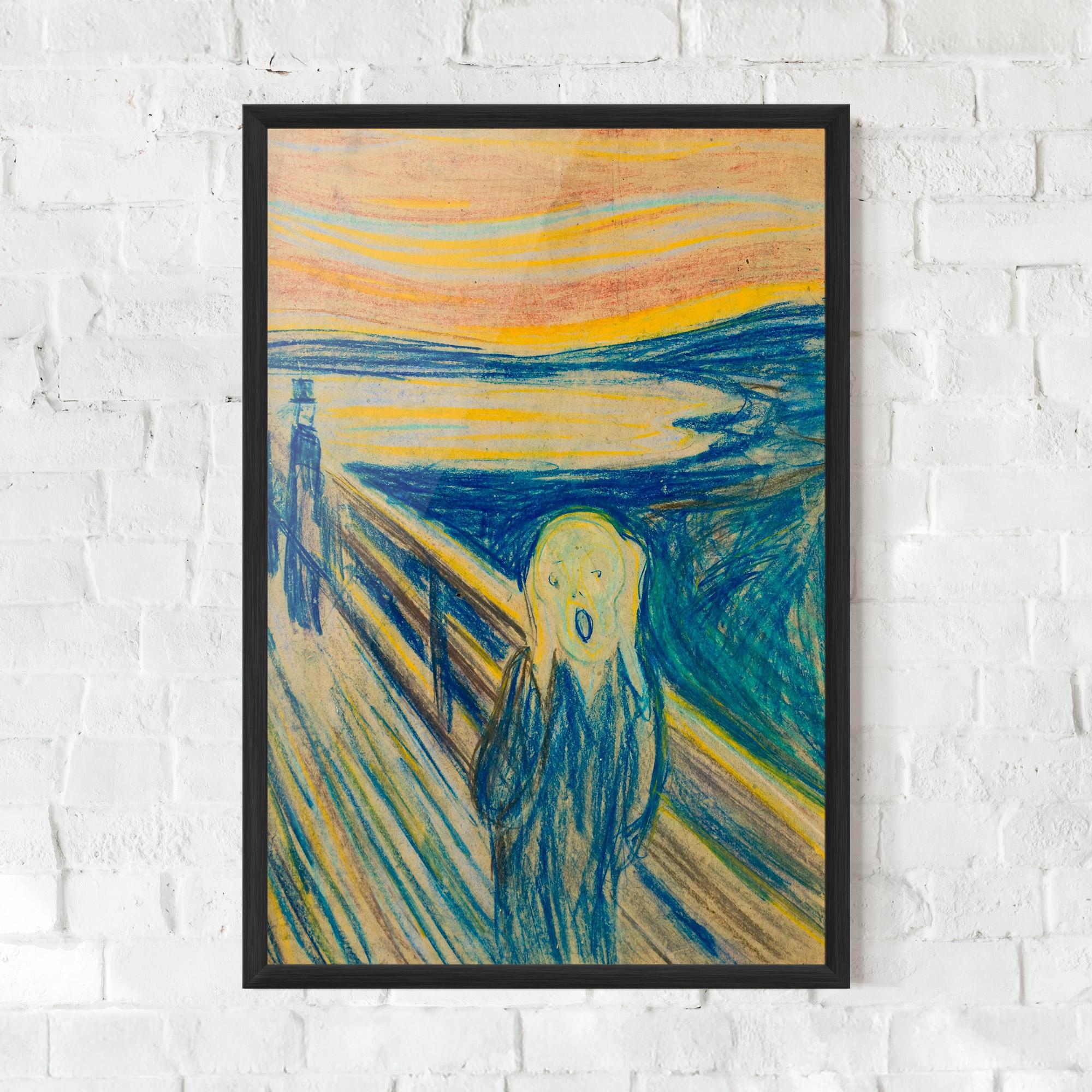 Keretezett Poszter Skrik_1893 mockup 0