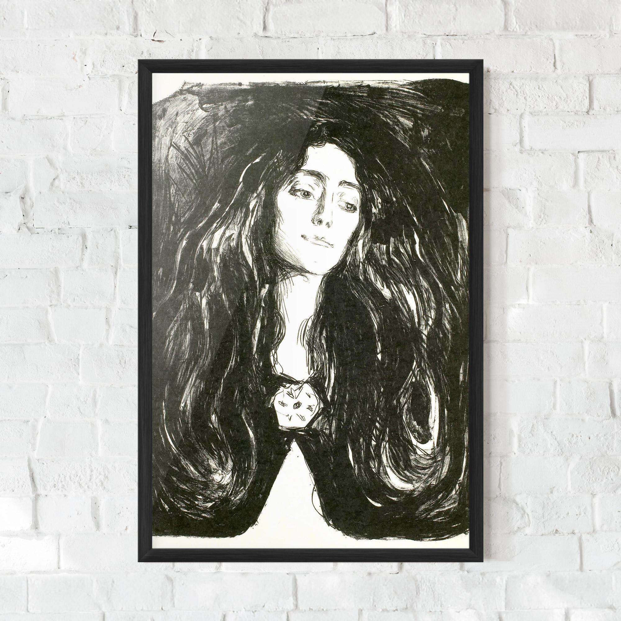 Keretezett Poszter The Brooch Eva Mudocci mockup 0