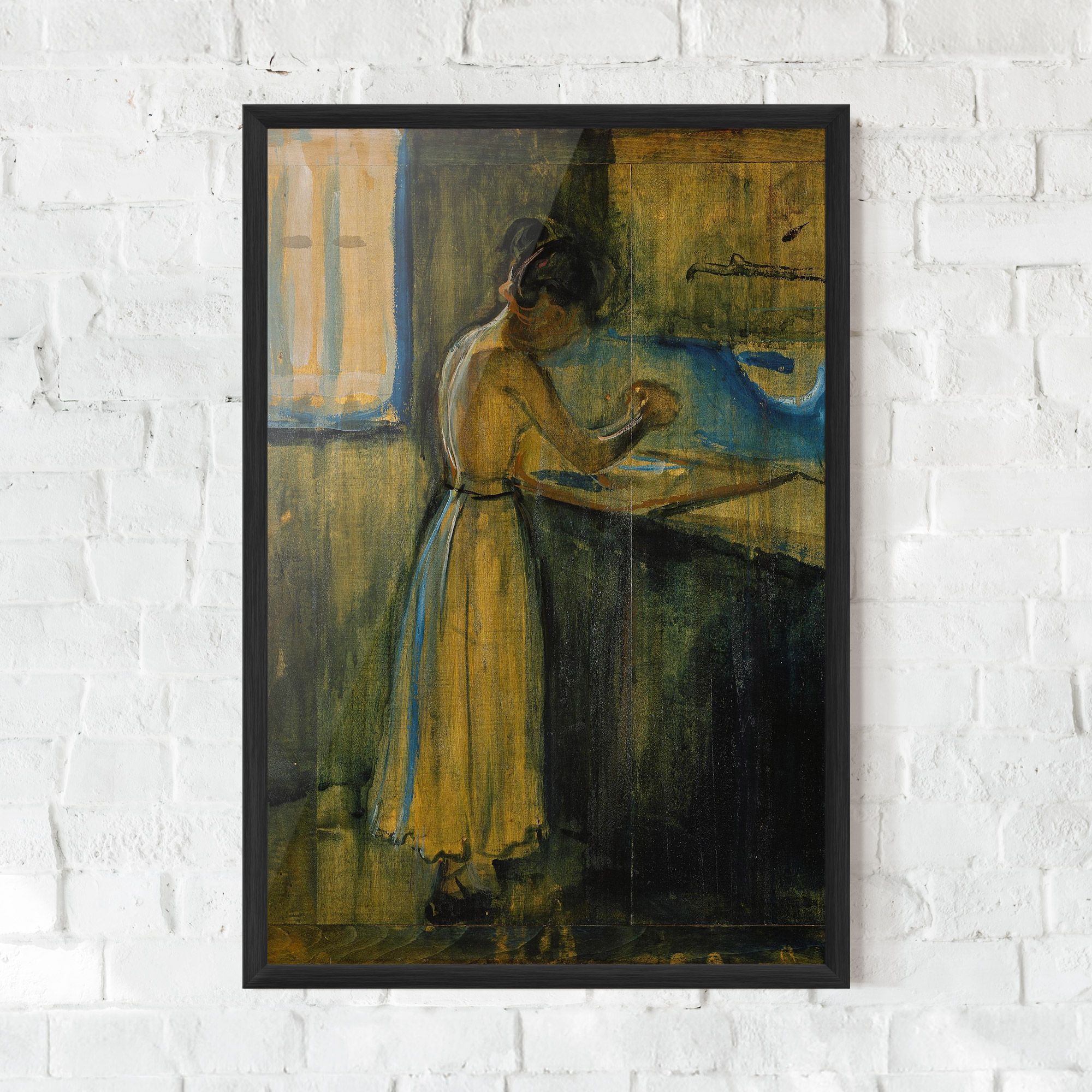 Woman Washing Herself mockup 0