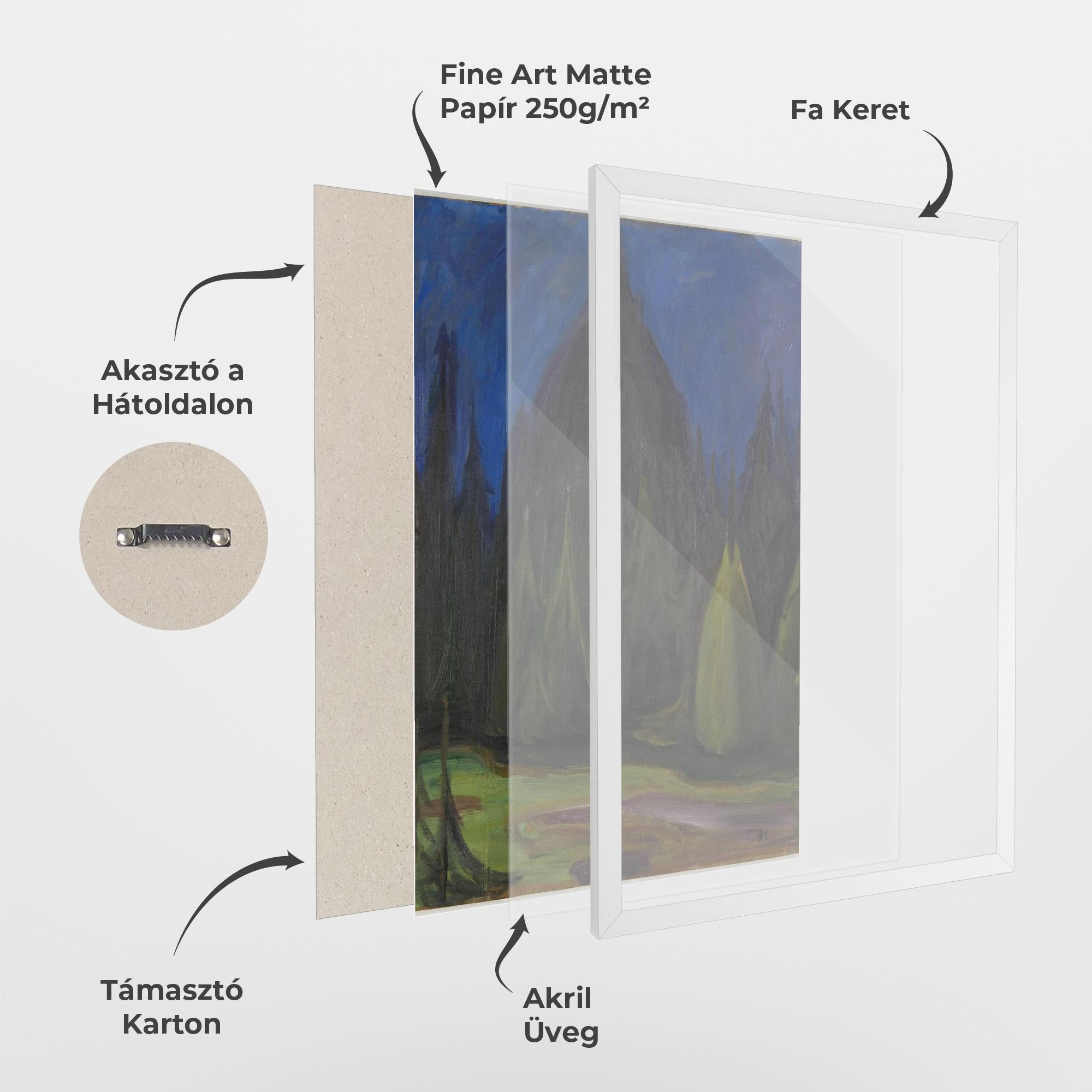 Keretezett Poszter Dark Spruce Forest mockup 1