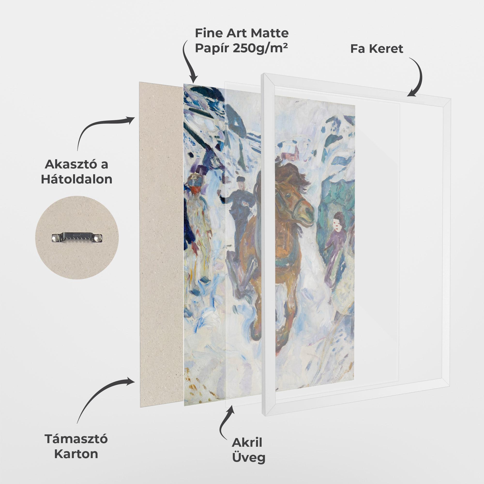 Keretezett Poszter Galloping Horse mockup 1