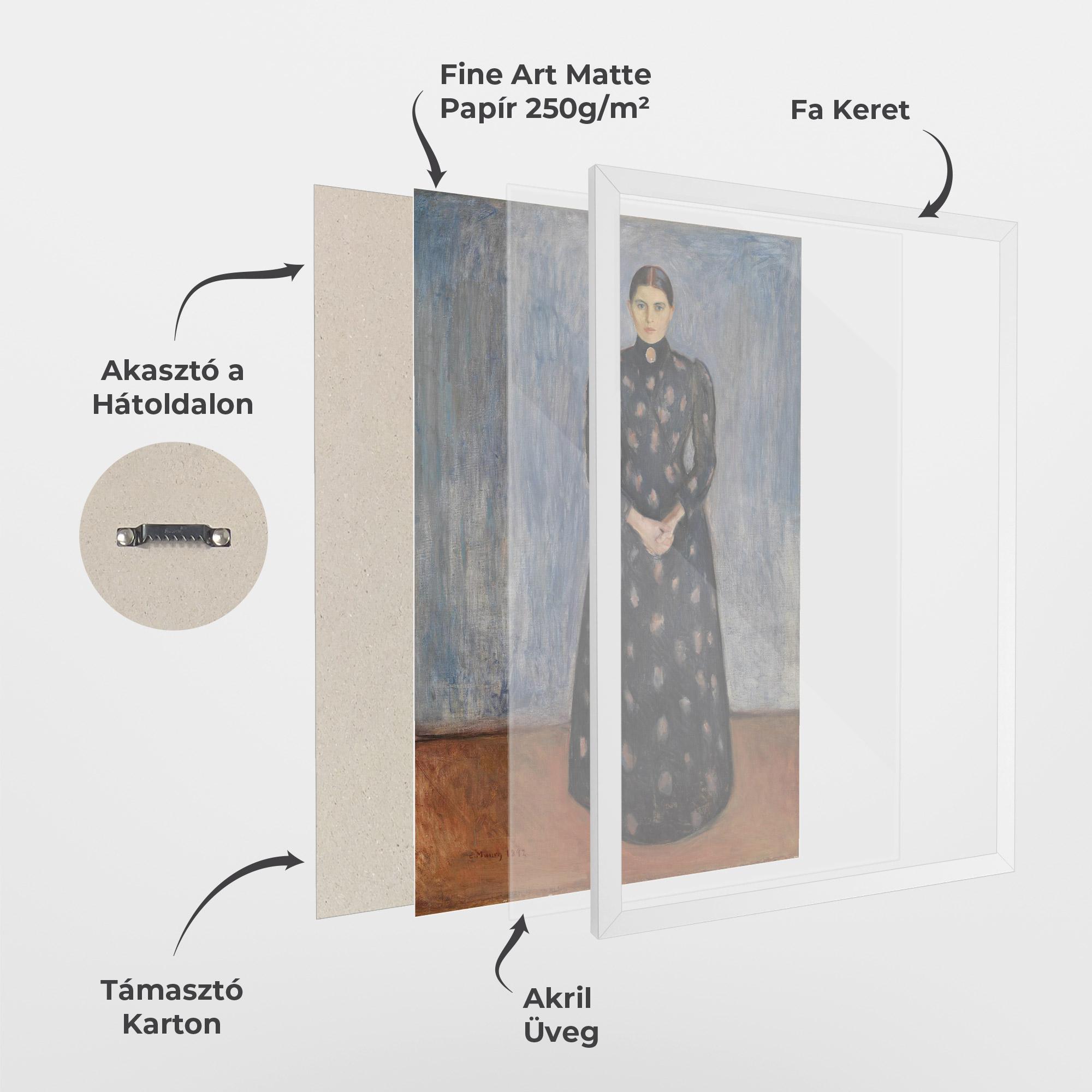 Keretezett Poszter Inger In Black mockup 1