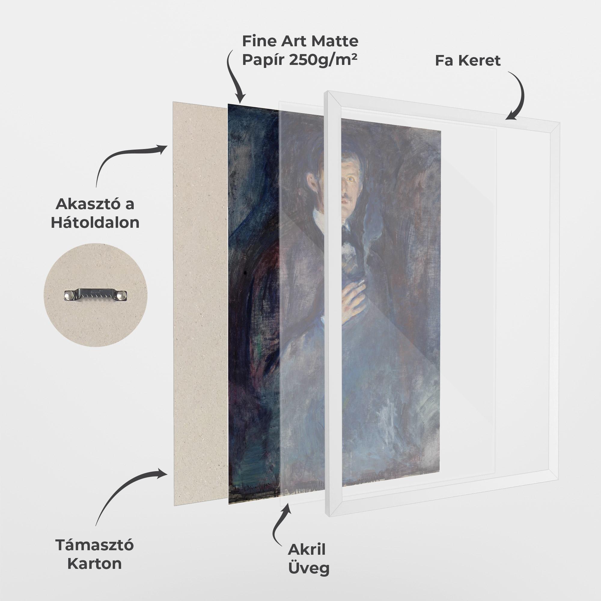 Keretezett Poszter Self Burning Cigarette mockup 1