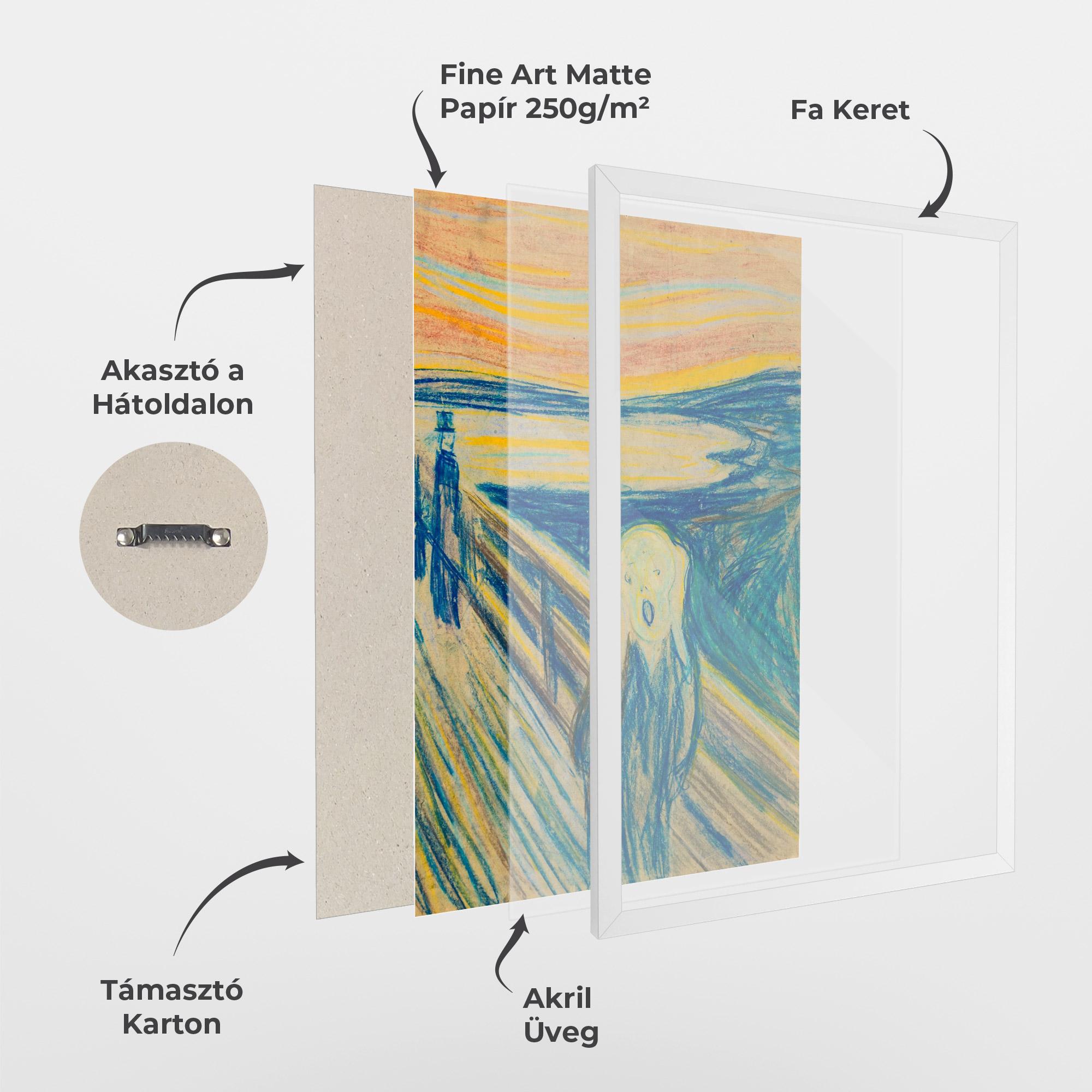 Keretezett Poszter Skrik_1893 mockup 1