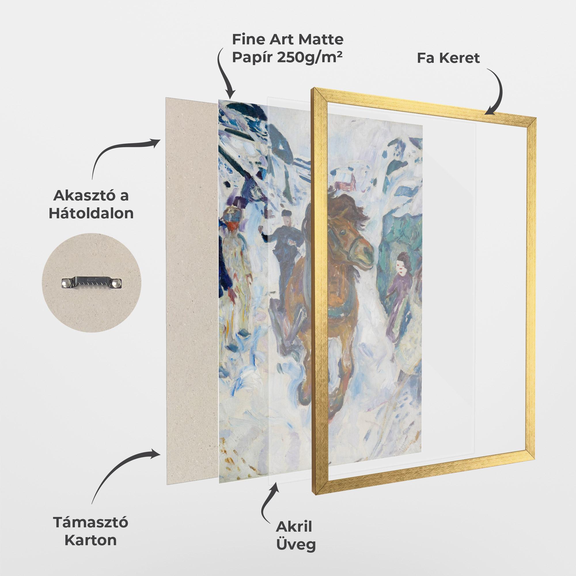 Keretezett Poszter Galloping Horse mockup 1