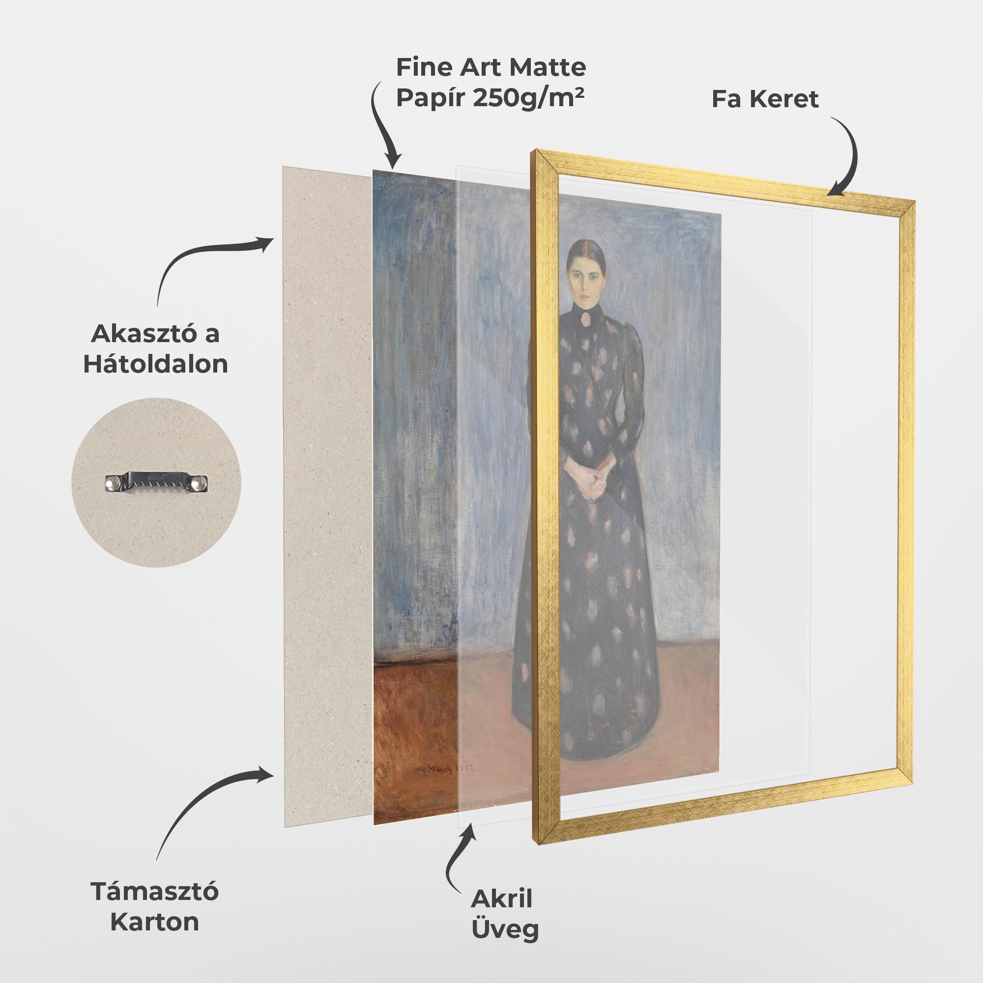 Keretezett Poszter Inger In Black mockup 1