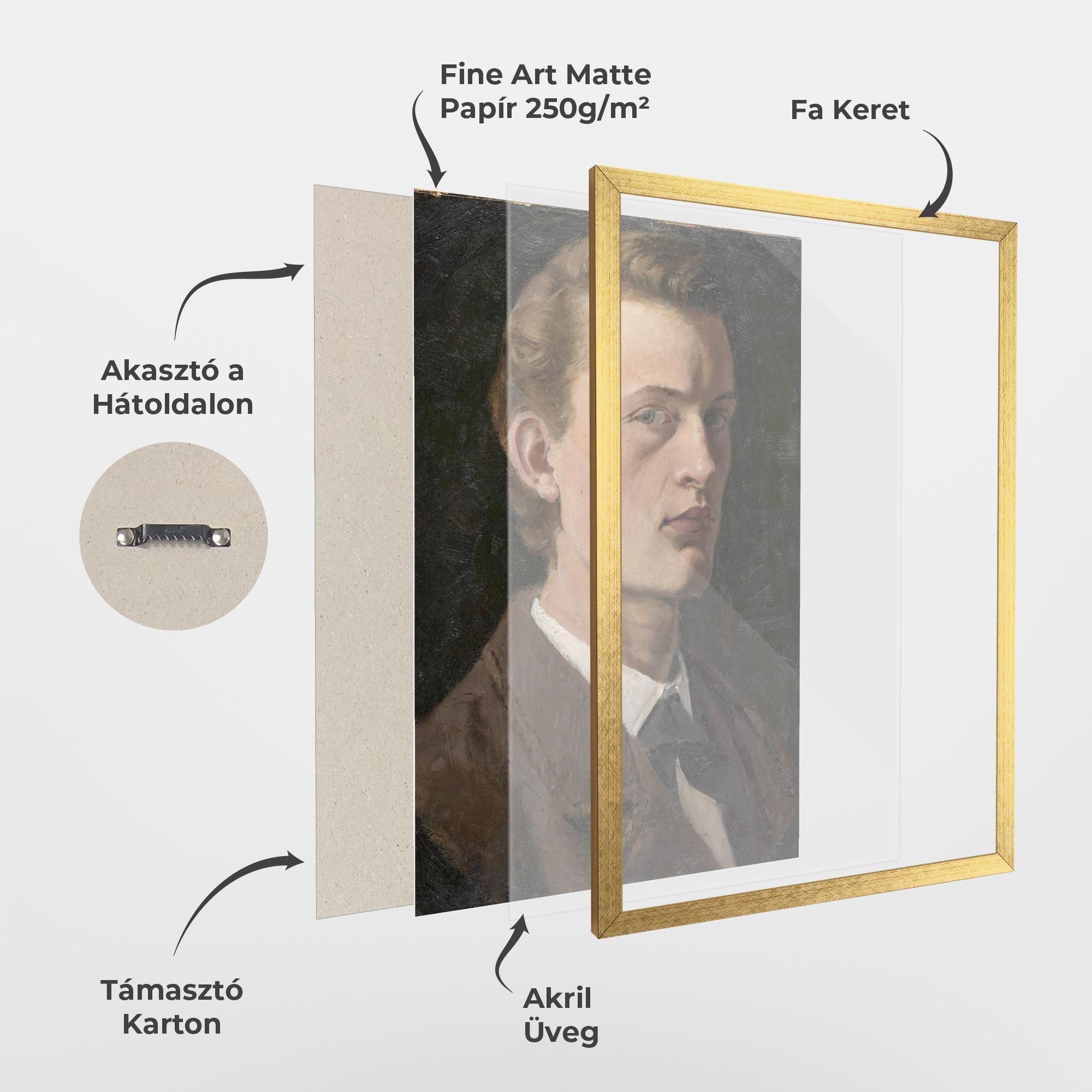 Keretezett Poszter Self Portrait mockup 1