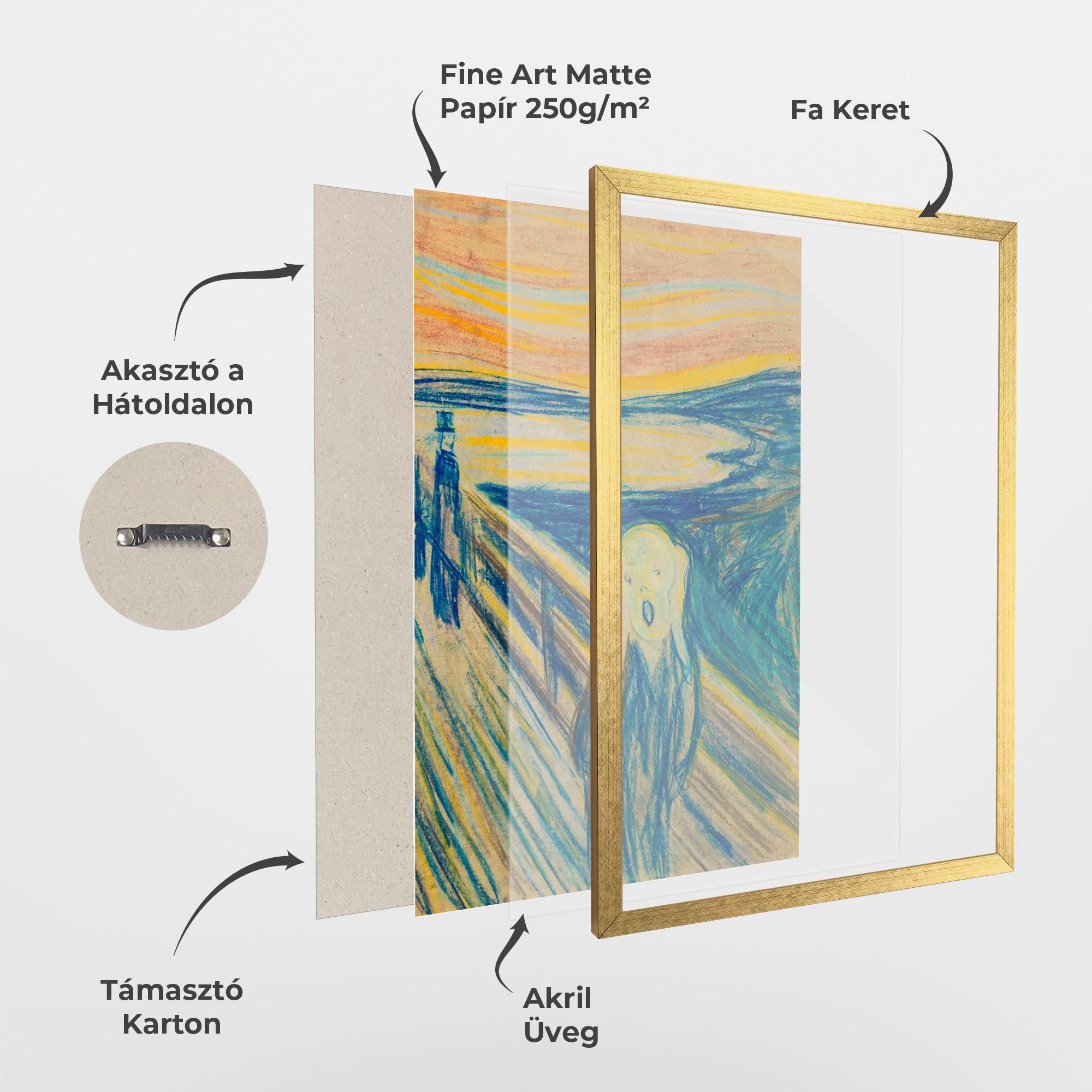 Keretezett Poszter Skrik_1893 mockup 1