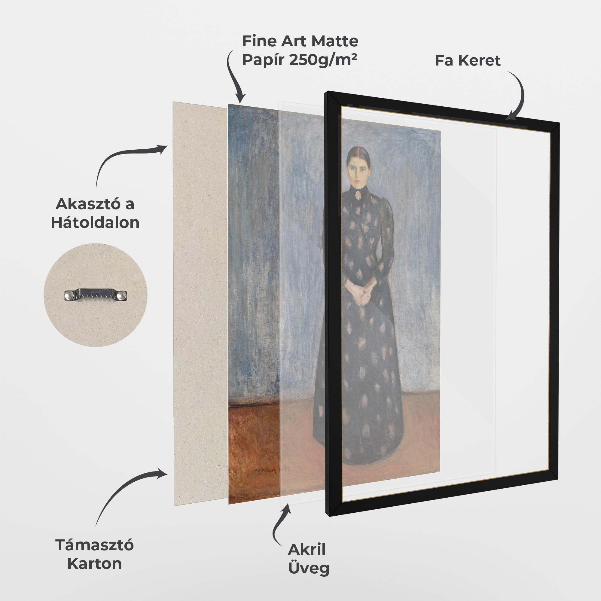 Keretezett Poszter Inger In Black mockup 1