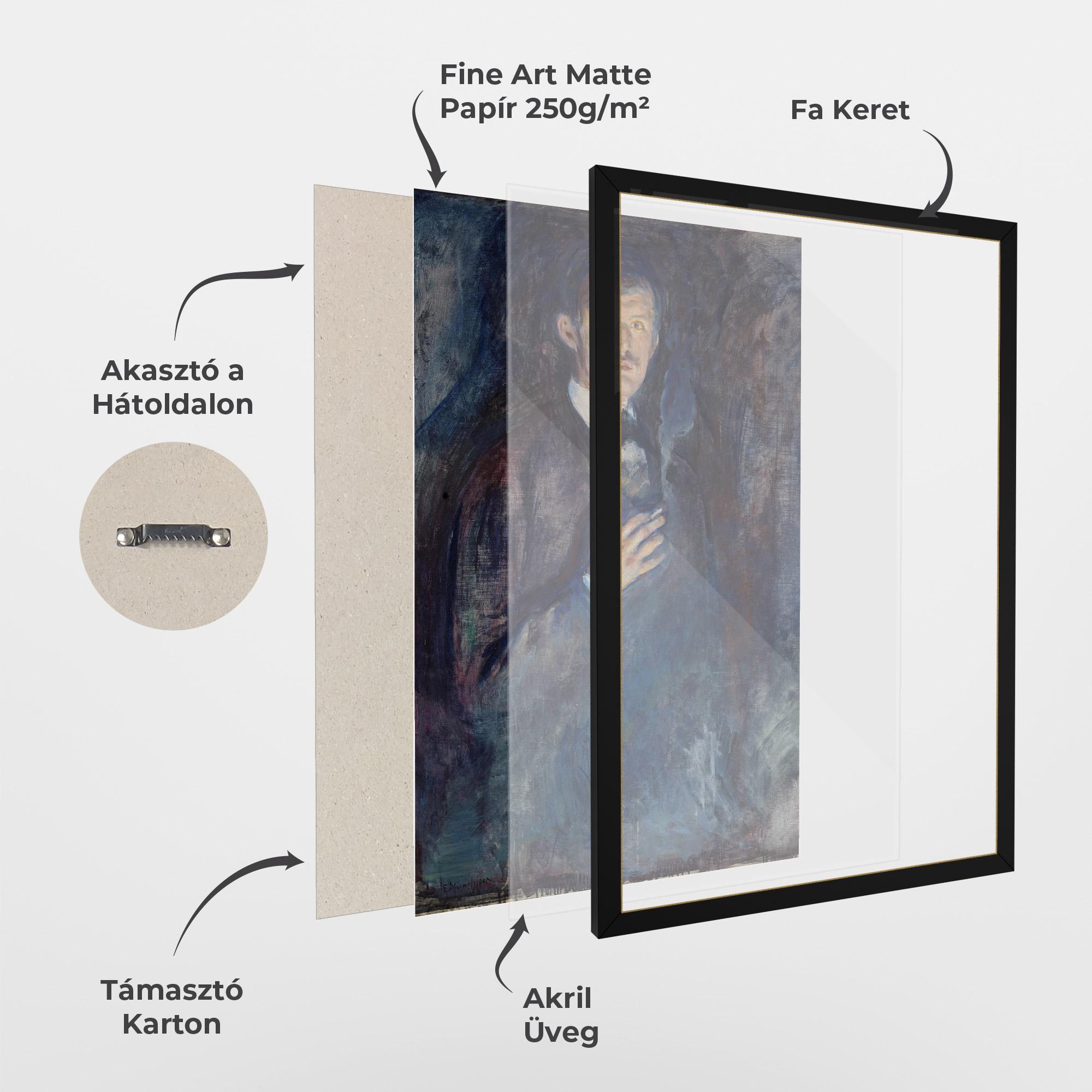 Keretezett Poszter Self Burning Cigarette mockup 1