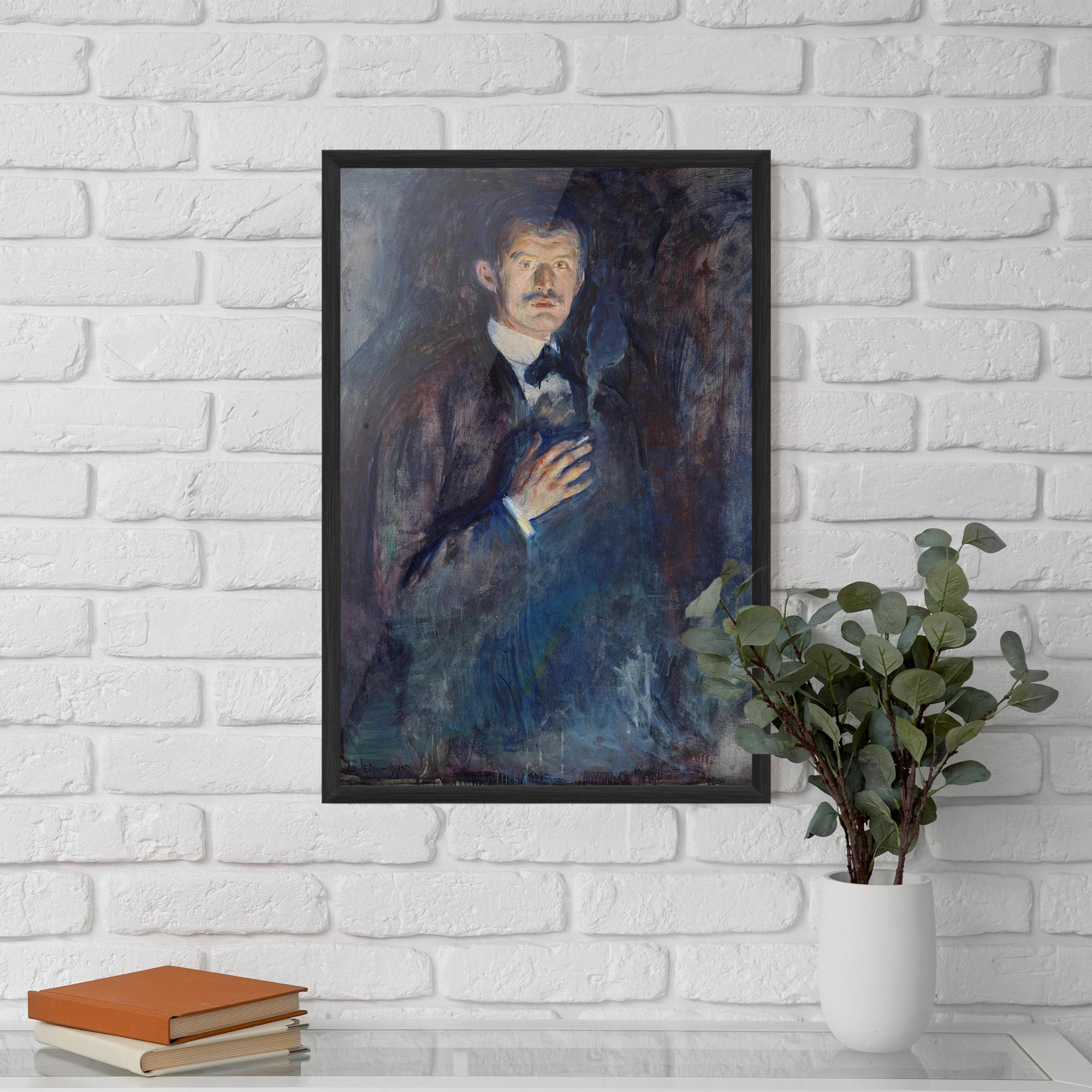 Keretezett Poszter Self Burning Cigarette mockup 5