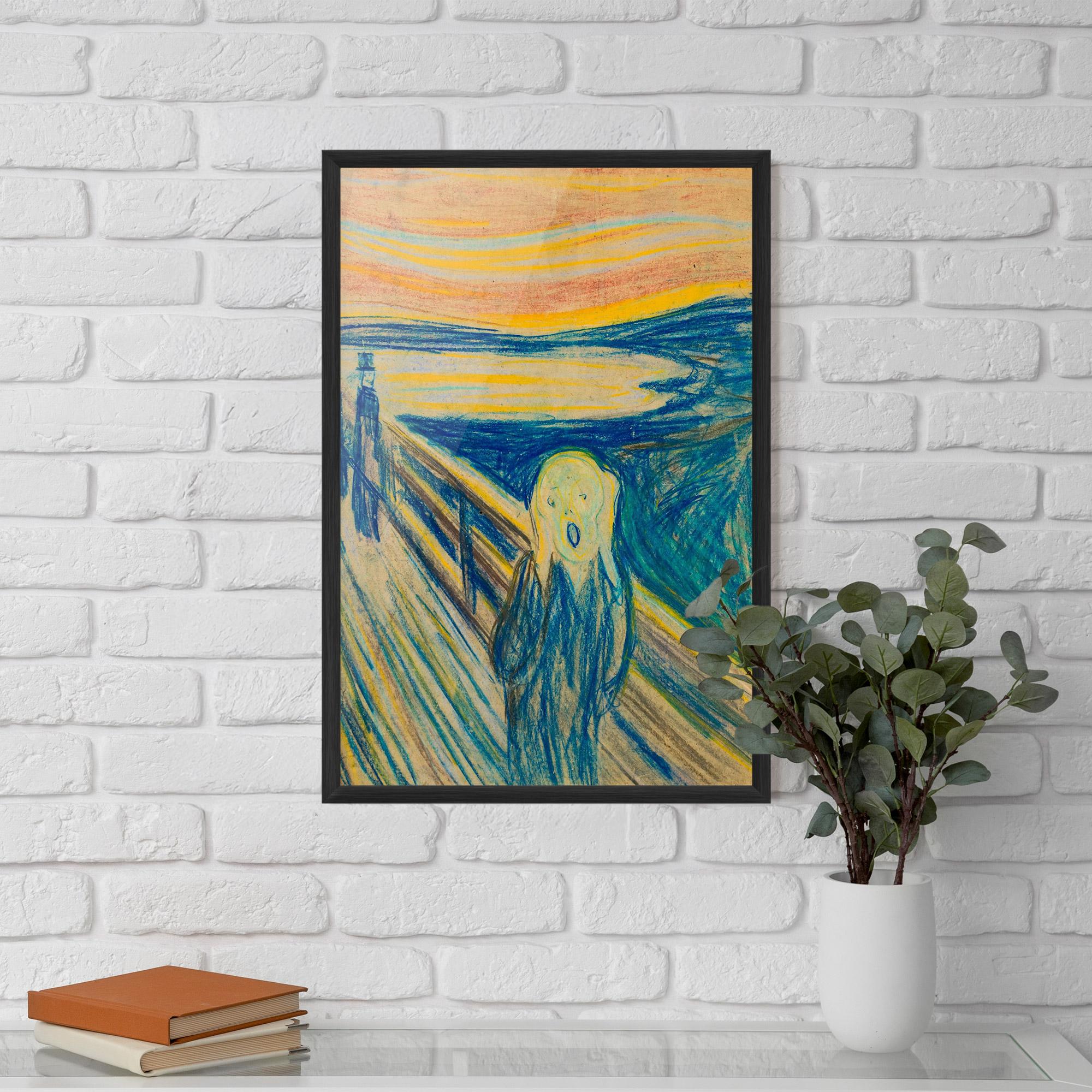 Keretezett Poszter Skrik_1893 mockup 5