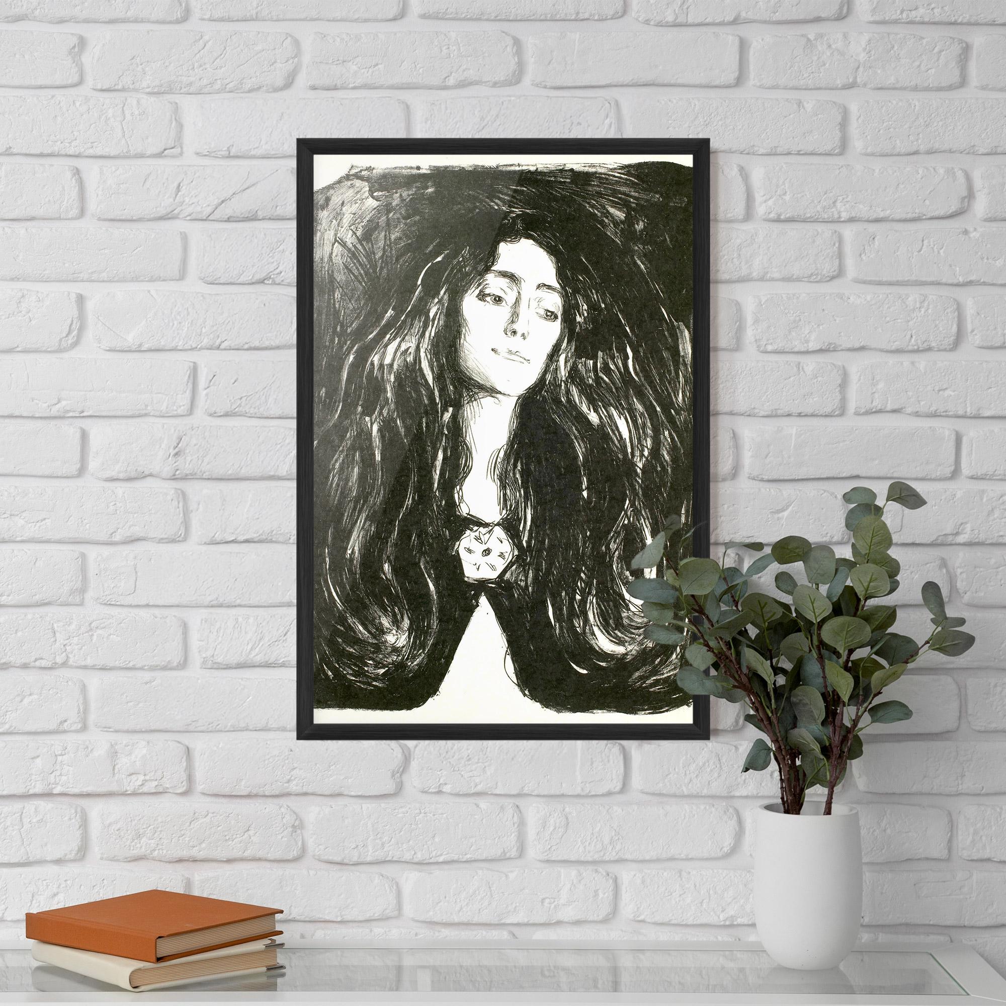 Keretezett Poszter The Brooch Eva Mudocci mockup 5