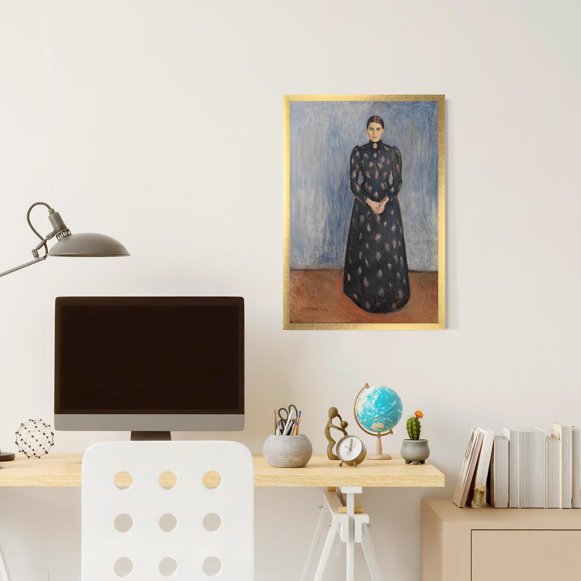 Keretezett Poszter Inger In Black mockup 6